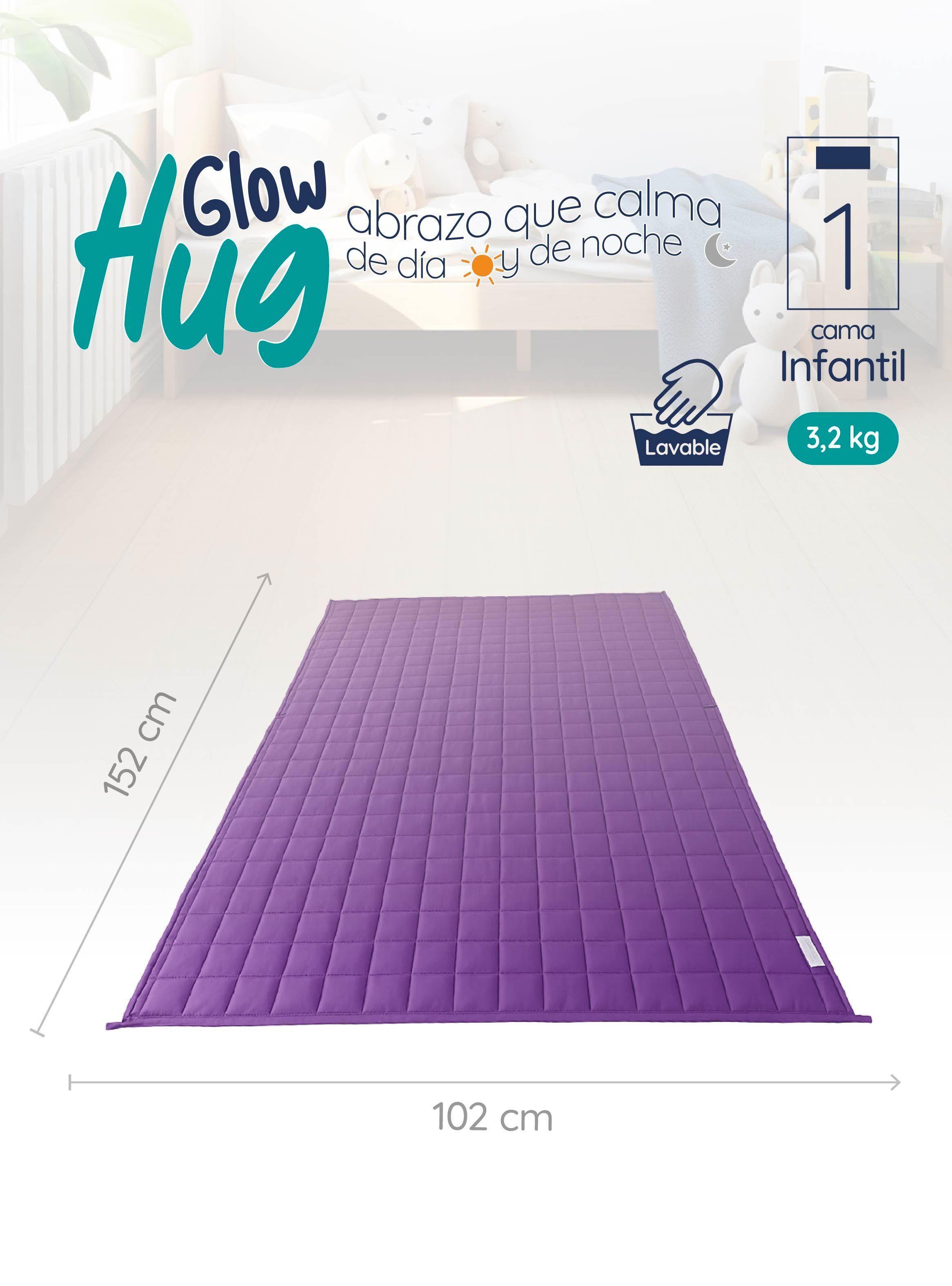 Manta de gravedad niños Violeta 3,2K 152x102 cm Manta de Peso GlowUp-2
