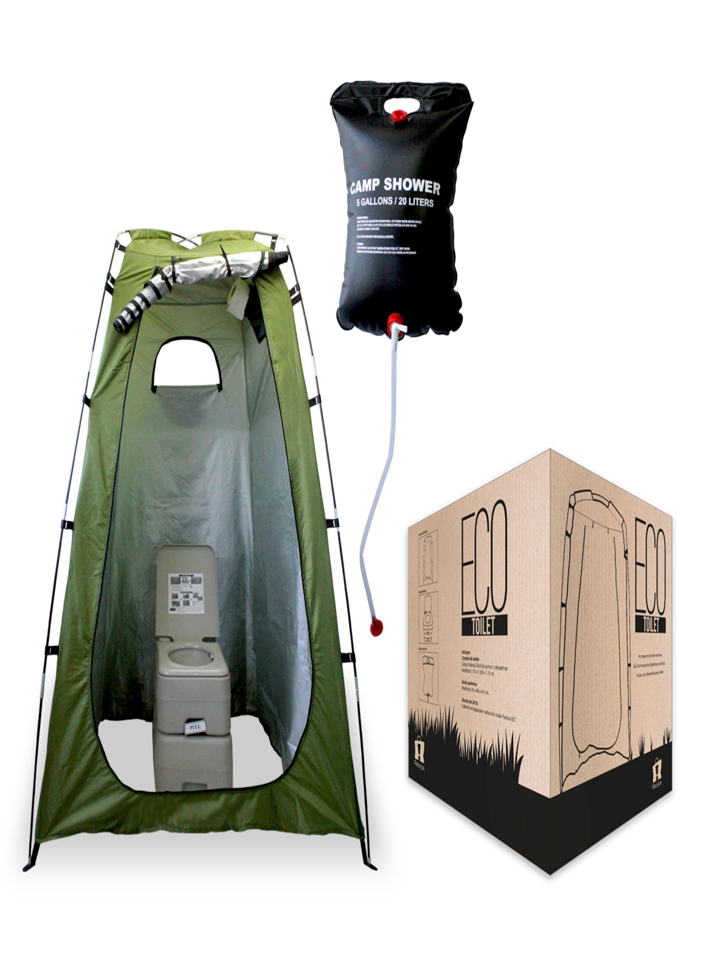 Baño Químico con Ducha Solar Para Camping -0