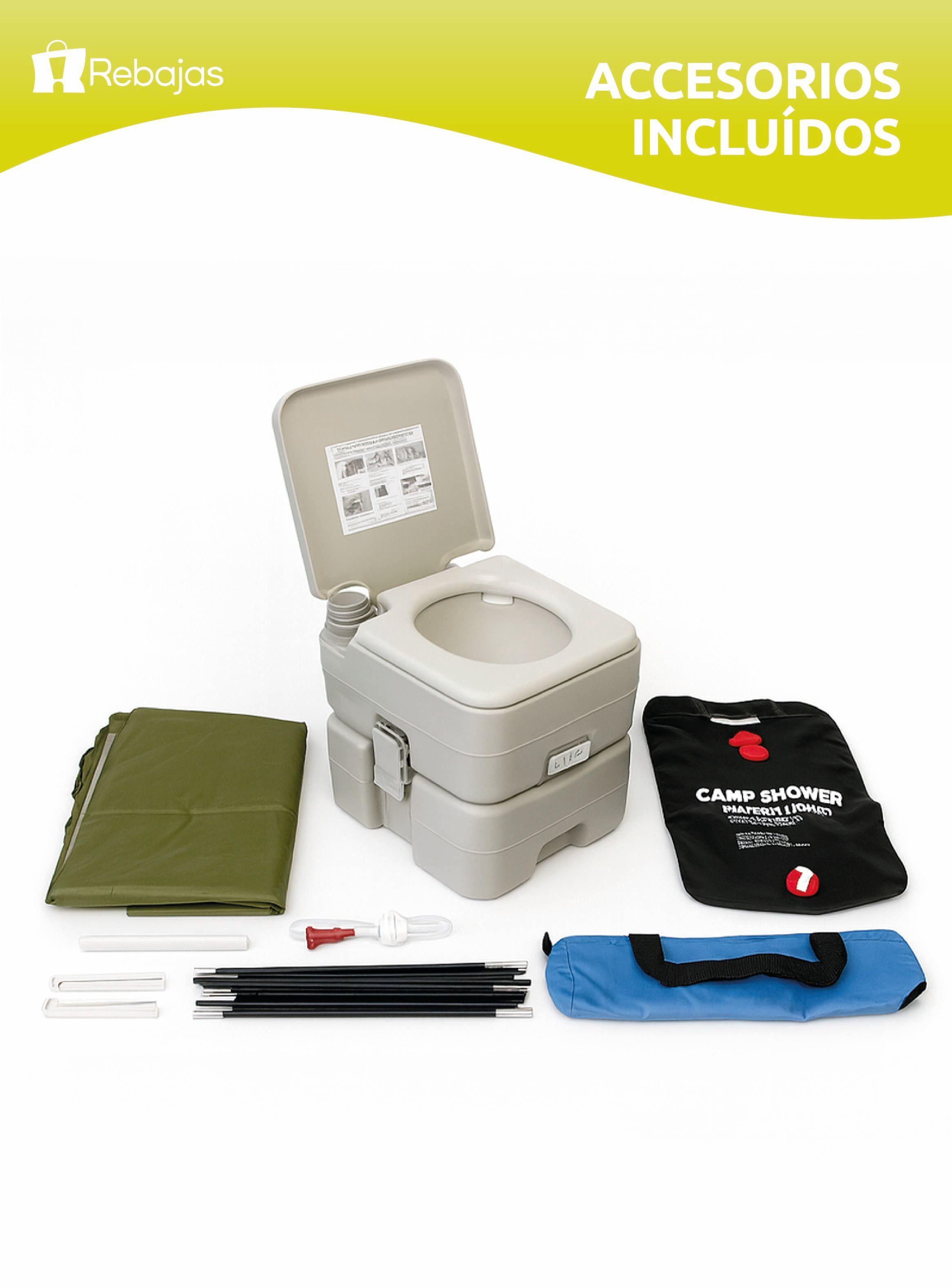 Carpa con Baño Químico y Ducha Solar Para Camping Miglú-2