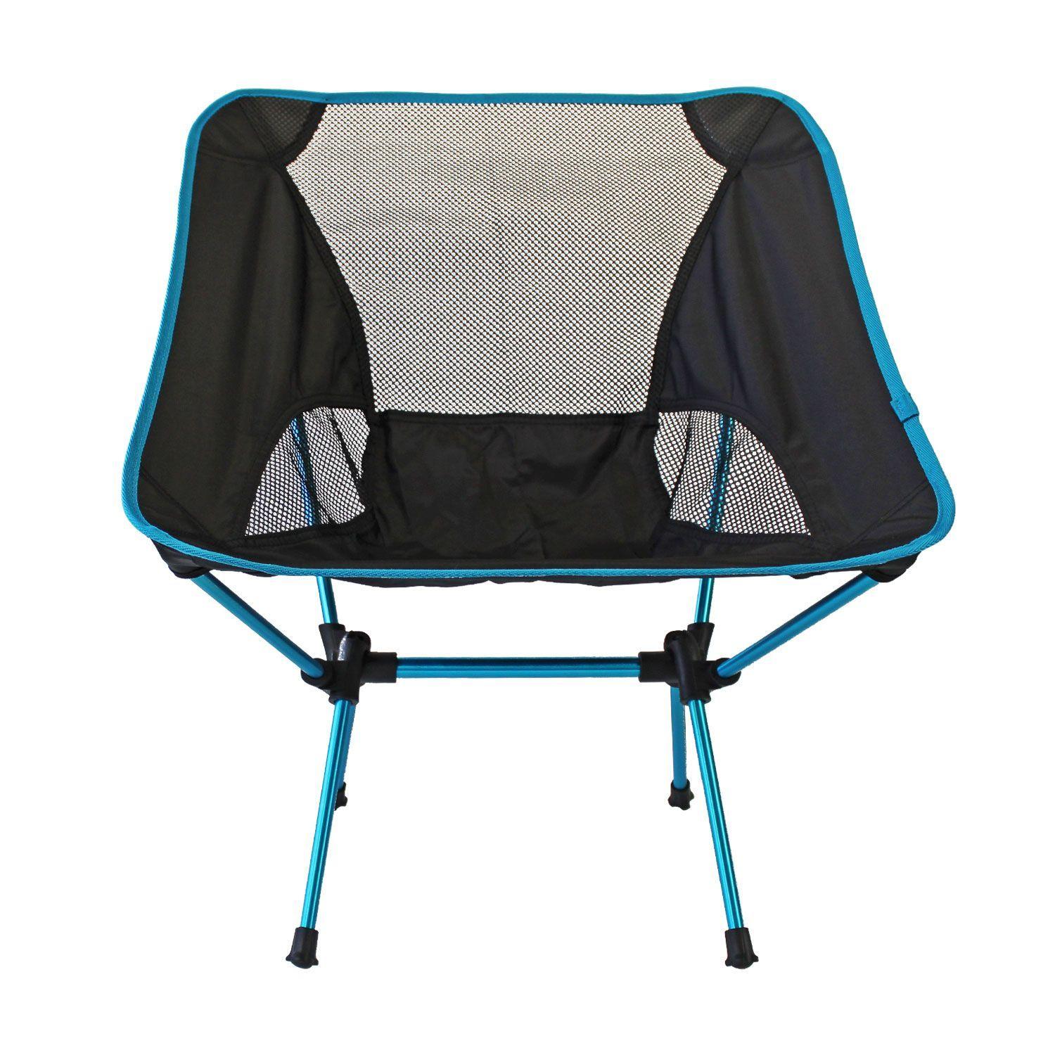 Silla Plegable de Camping Azul-2