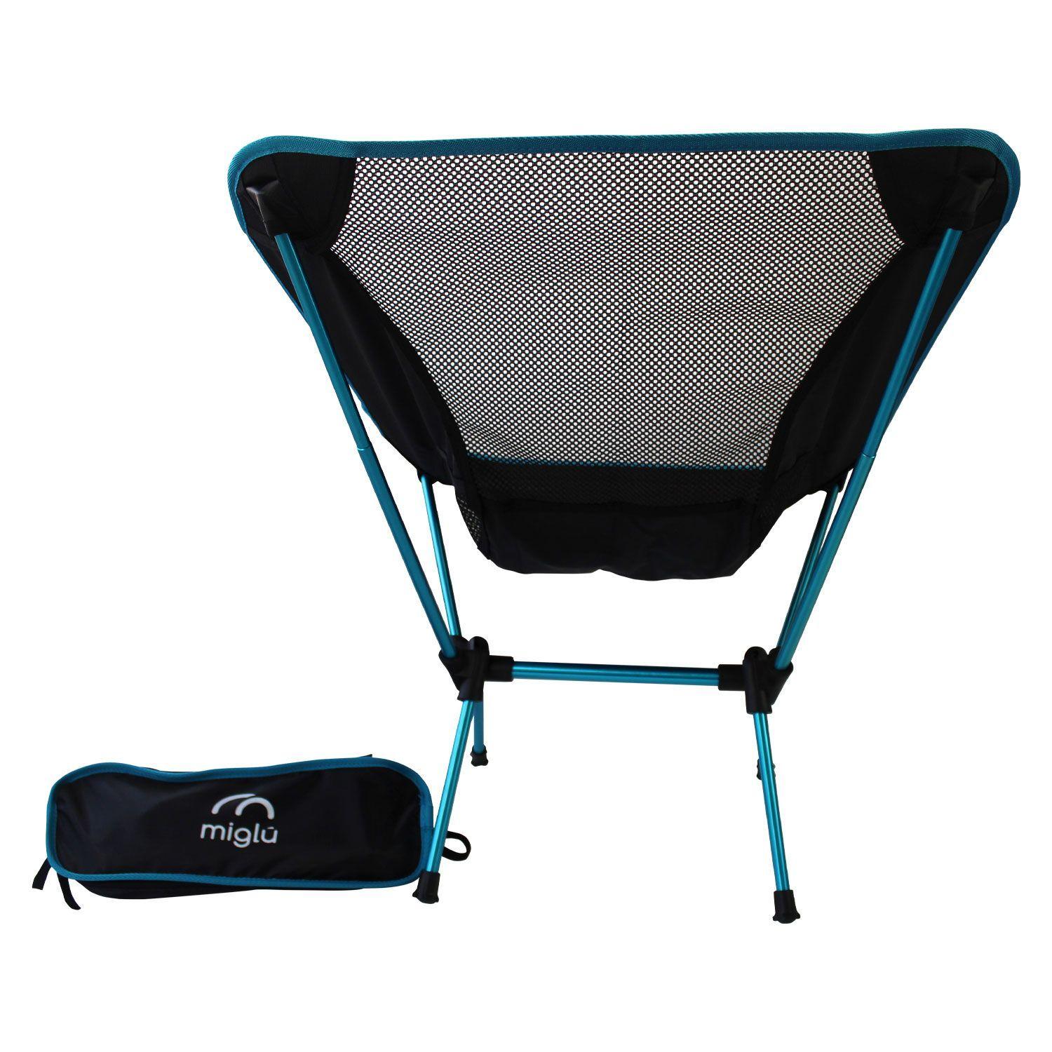 Silla Plegable de Camping Azul-3