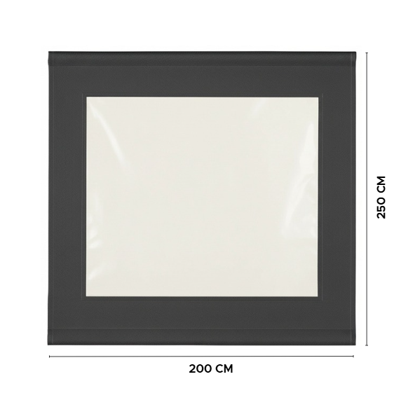 Cortina Cierre Terraza Gris Grafito 200x250 Cm Vincenzi-1
