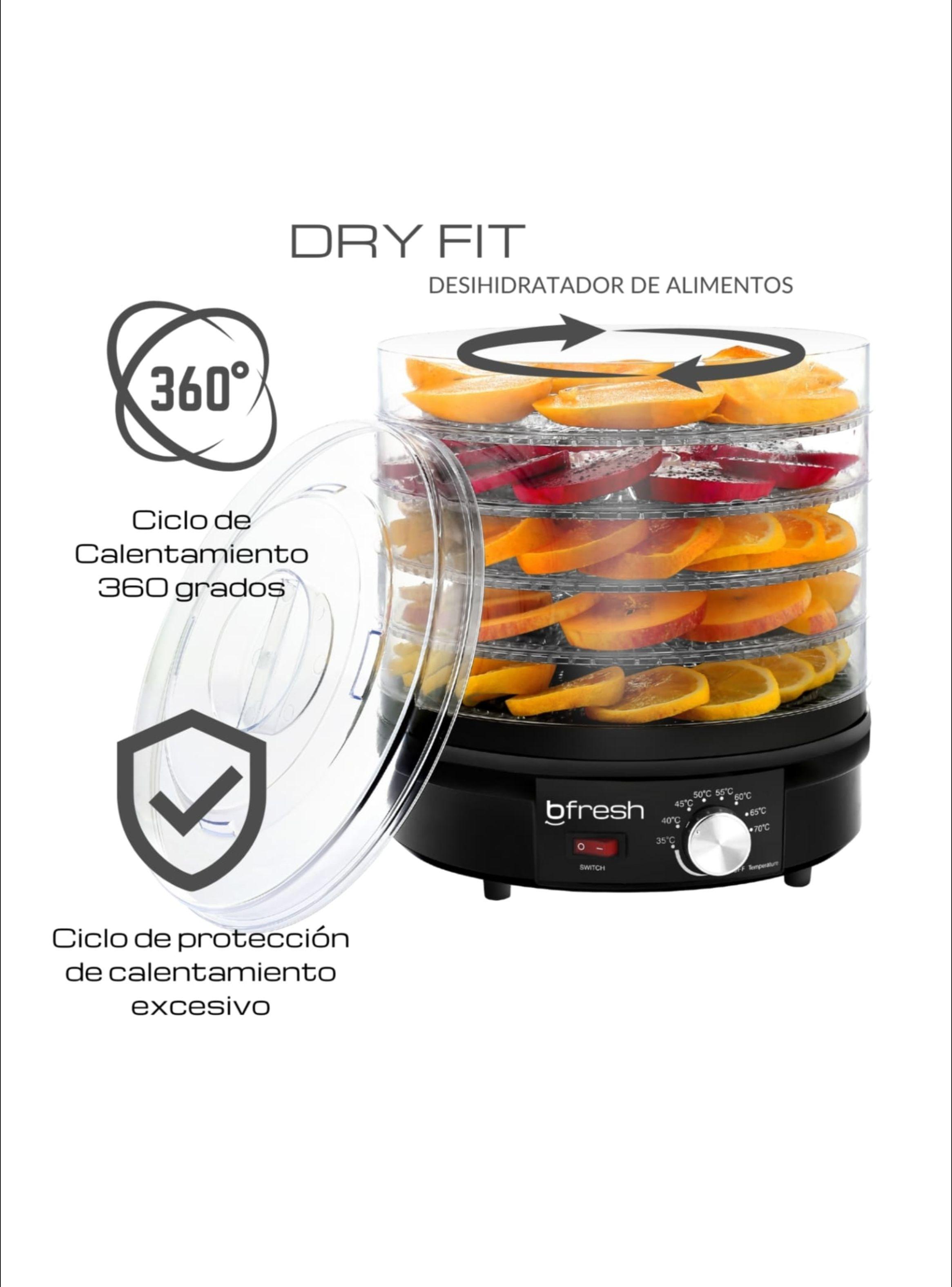 Deshidratador de frutas y alimentos Dry Fit Negro-2