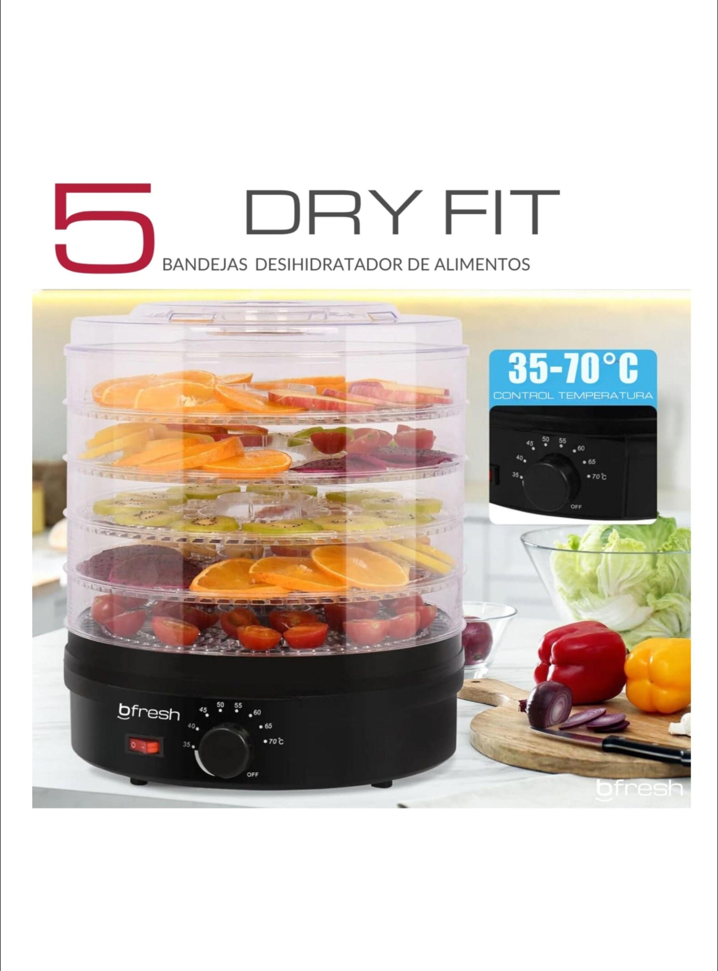 Deshidratador de frutas y alimentos Dry Fit Negro-4