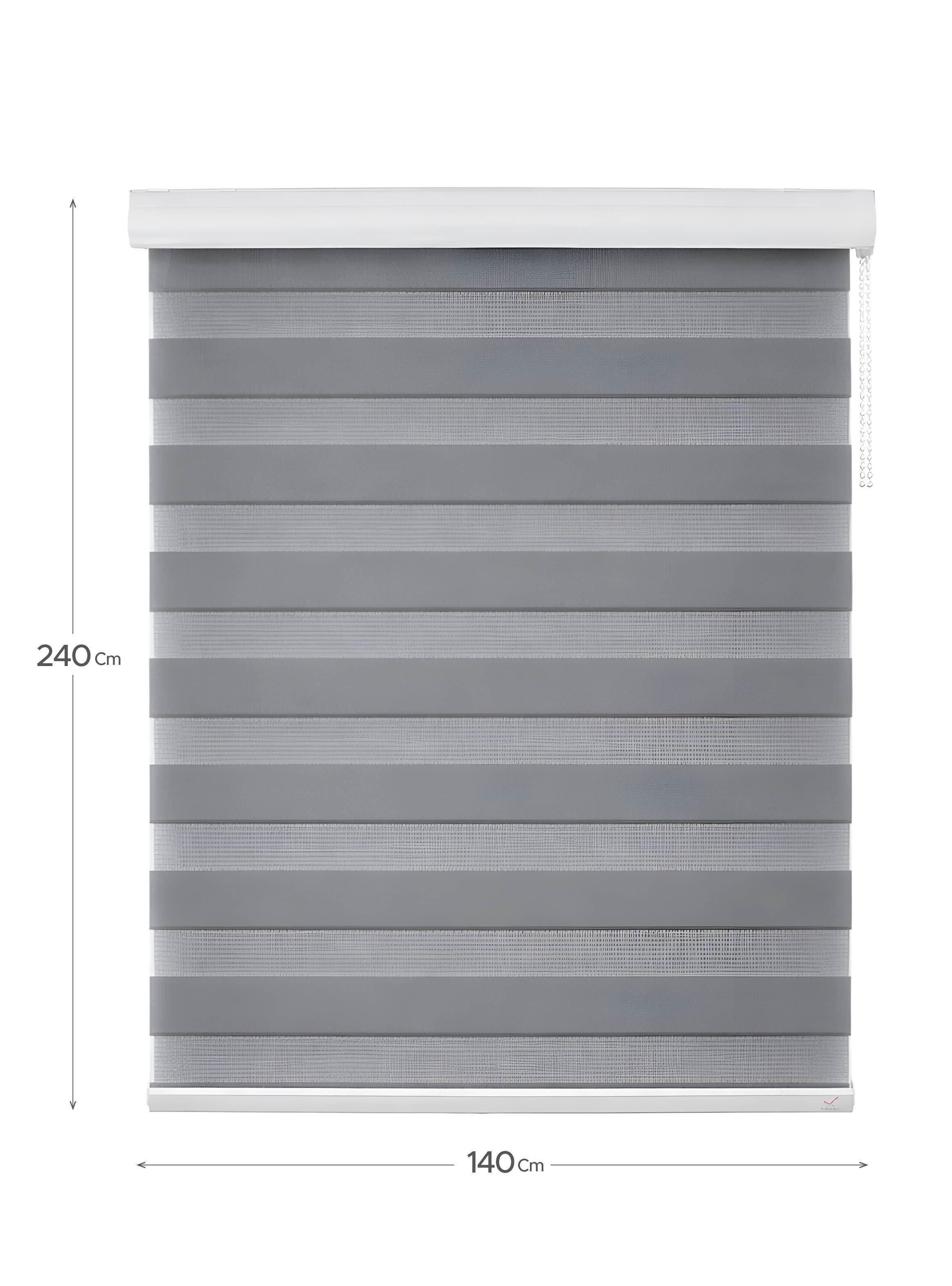 Cortina Roller Duo Gris 140x240cm-1
