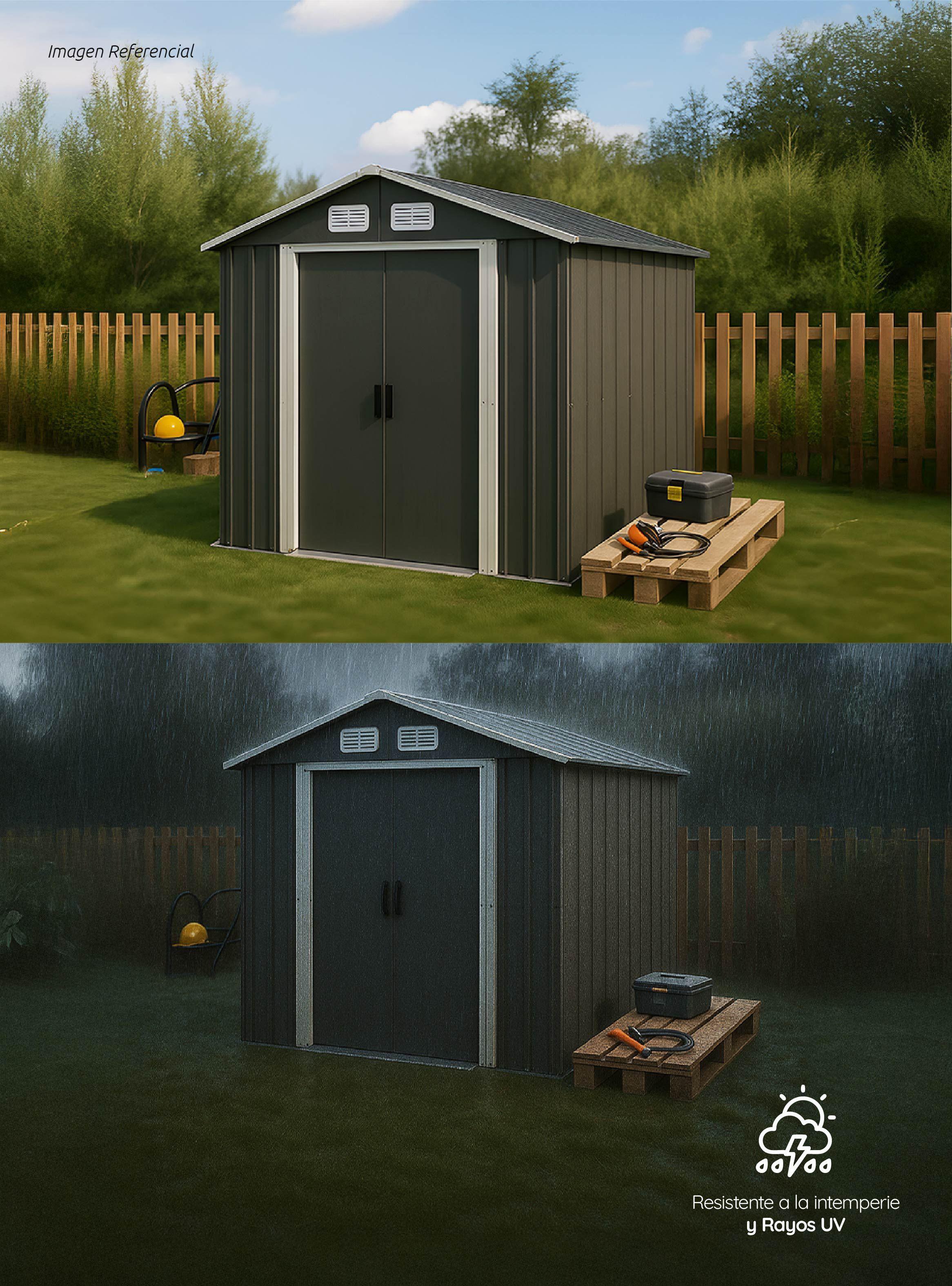 Bodega Prefabricada Jardín XXL 194x130x184-6