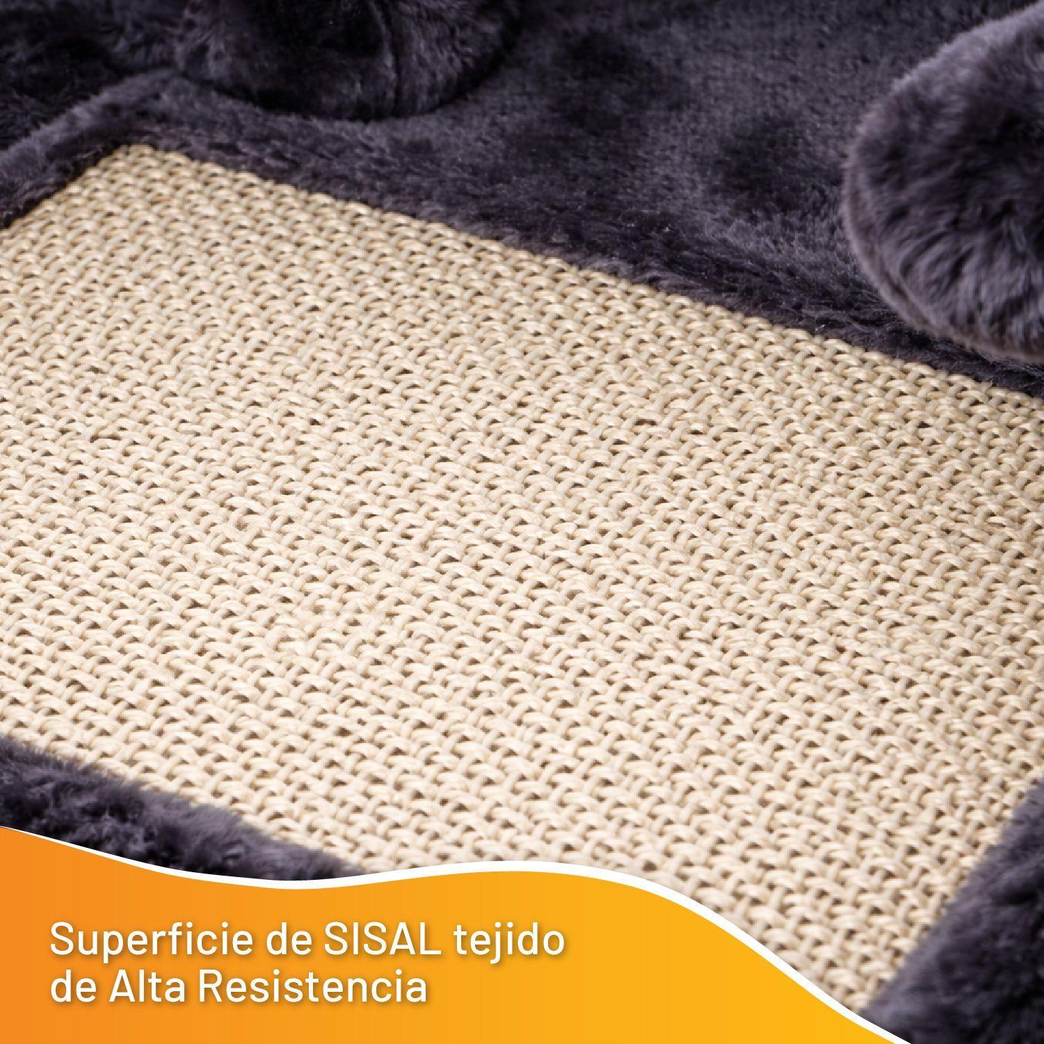 Rascador De Gatos Con Juguete Y Cama 44x40x40-5