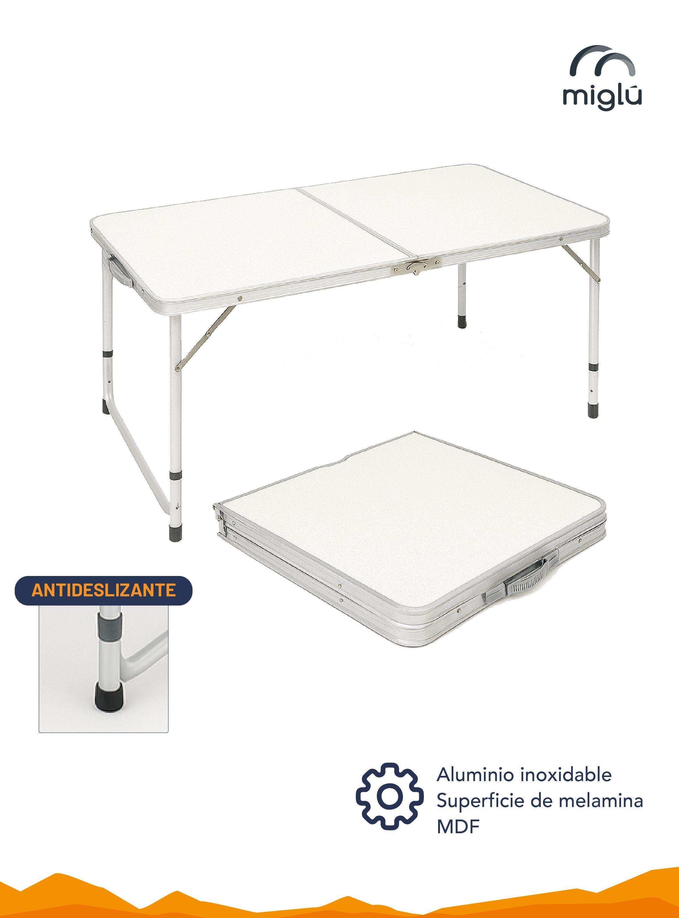Mesa de camping plegable con 4 pisos Miglu-5