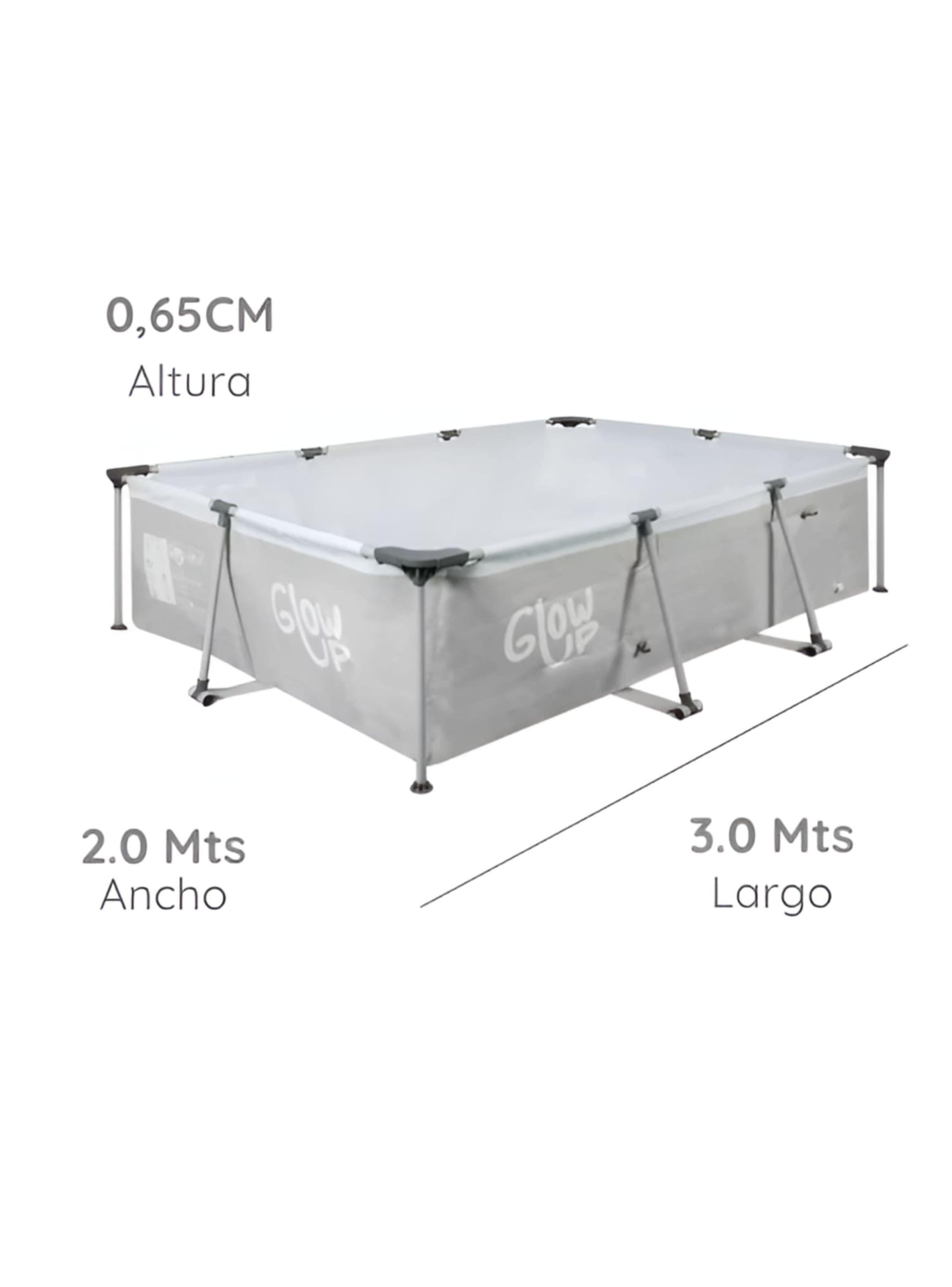 Piscina Estructural 3700 Litros Rectangular 2x3mts -1