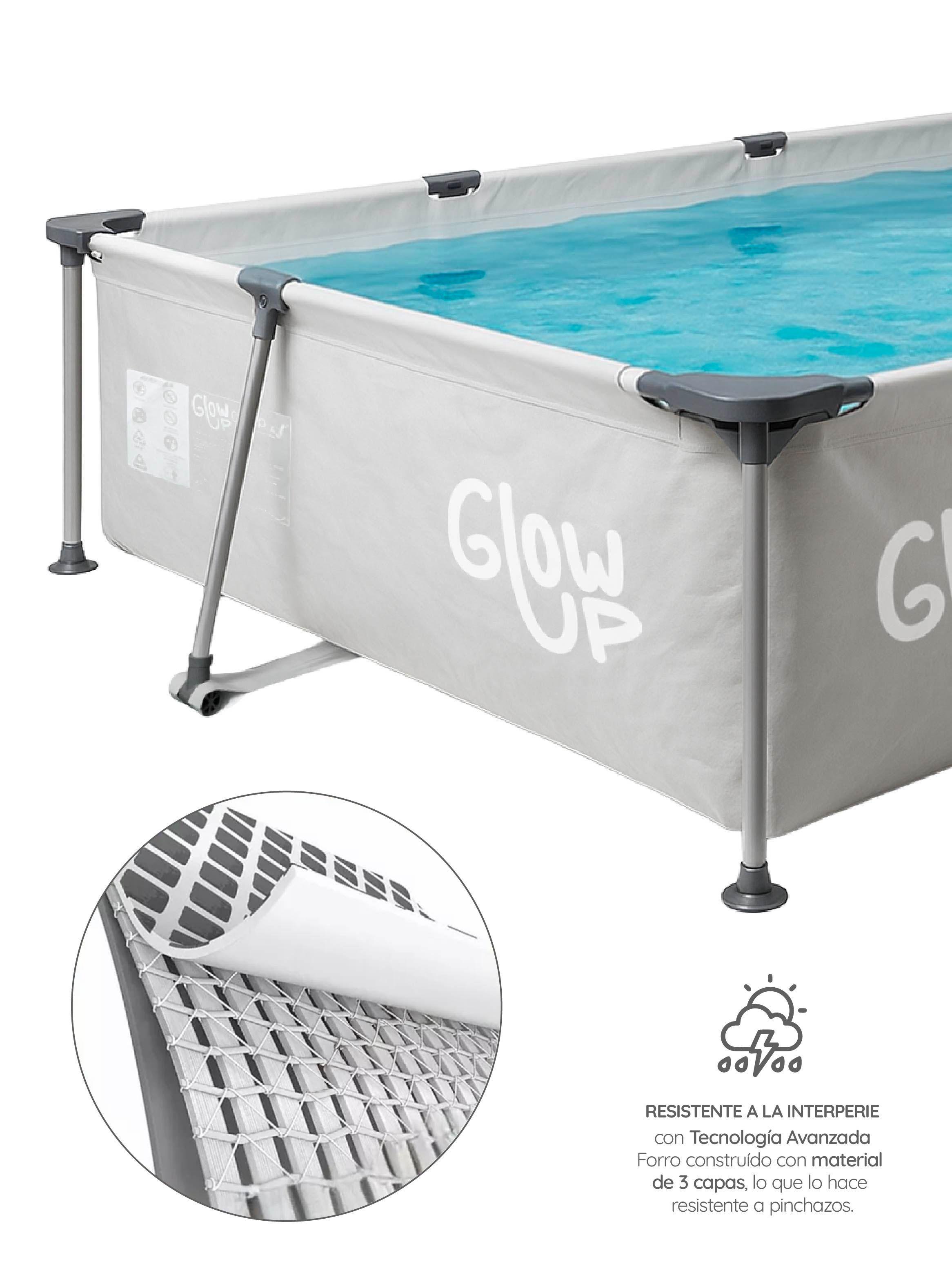 Piscina Estructural 3700 Litros Rectangular 2x3mts GlowUp-2