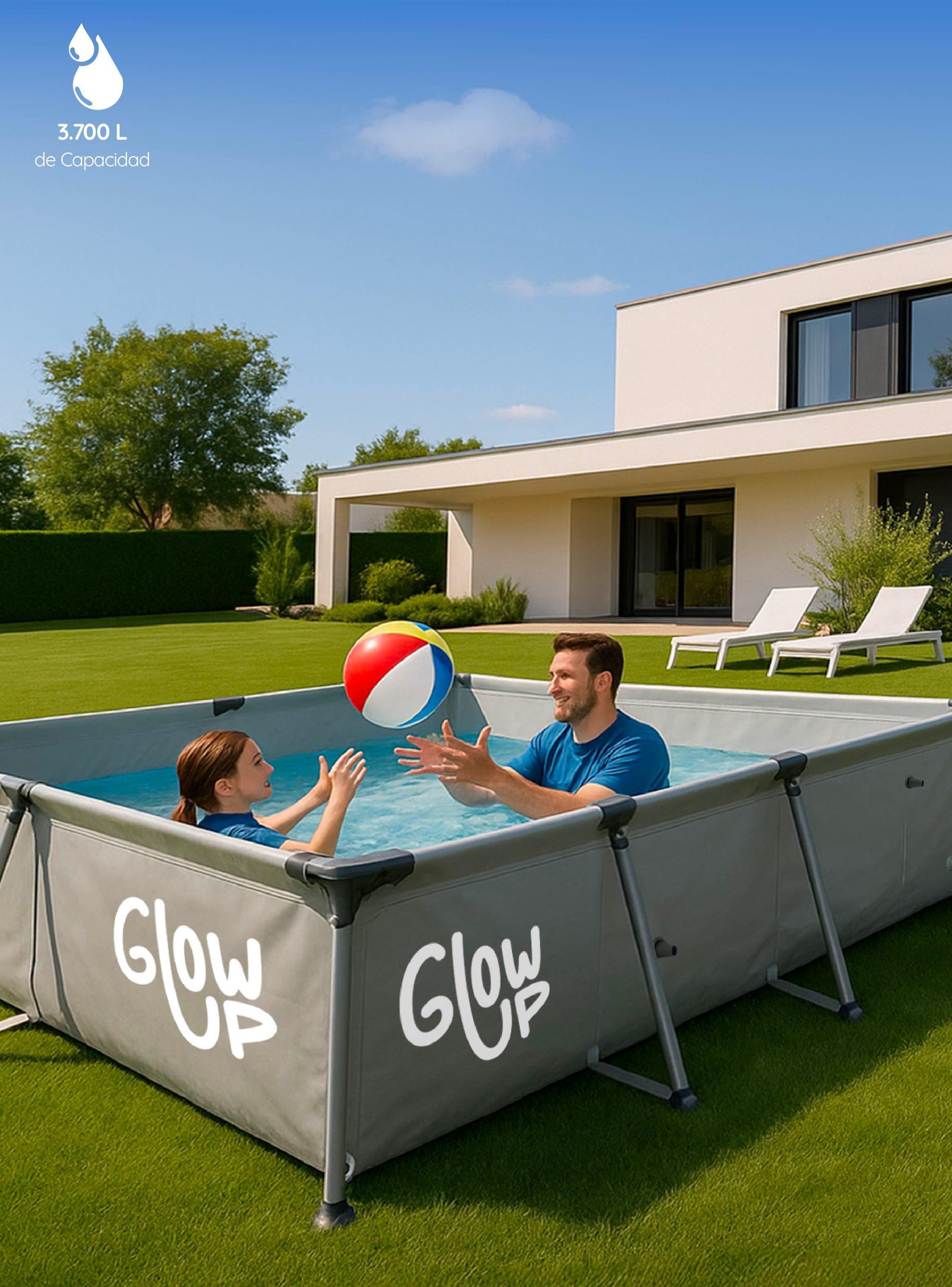 Piscina Estructural 3700 Litros Rectangular 2x3mts GlowUp-3