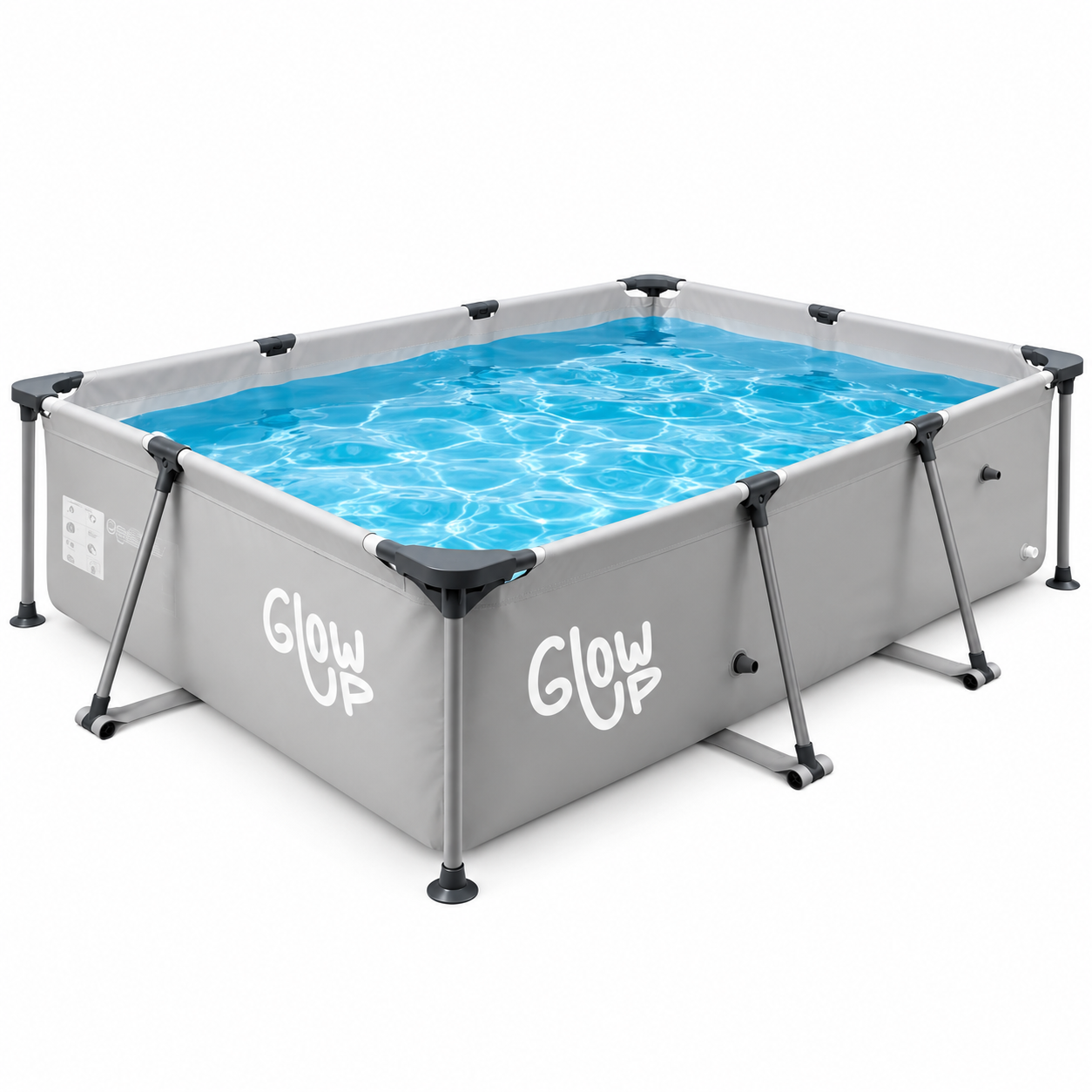 Piscina Estructural 3700 Litros Rectangular 2x3mts GlowUp-0