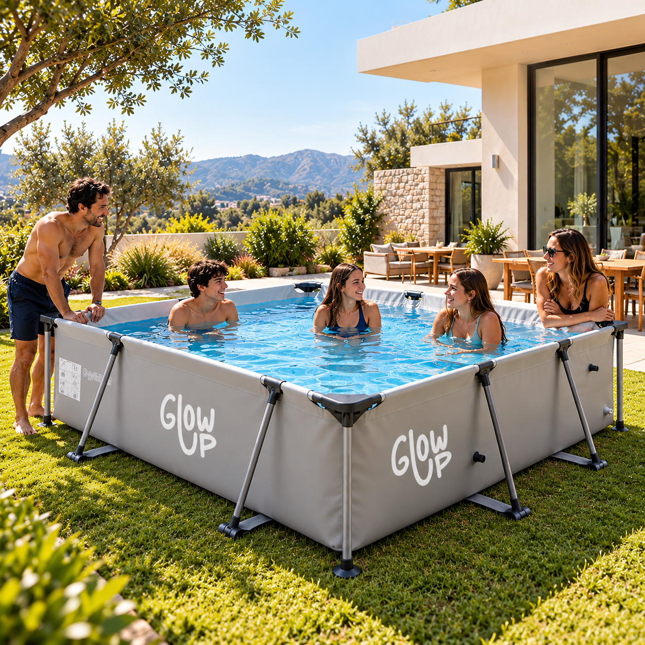 Piscina Estructural 3700 Litros Rectangular 2x3mts GlowUp-3