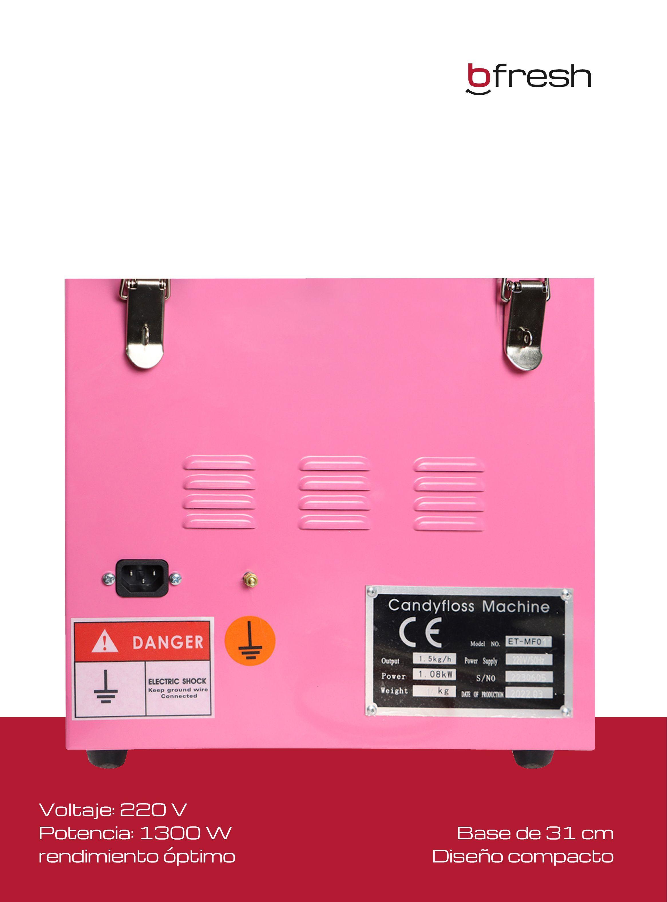 Máquina Algodón de Azúcar Profesional Rosada Bfresh-3