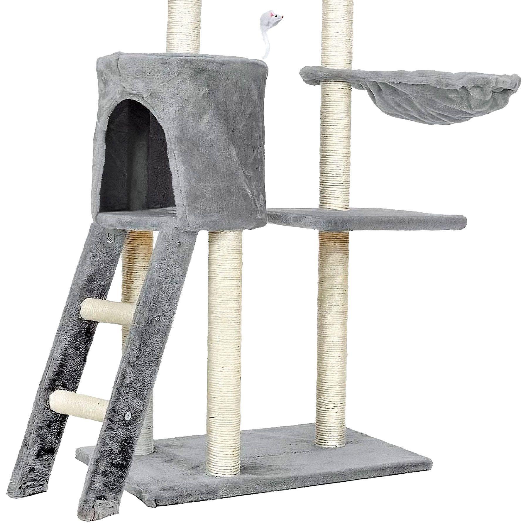 Rascador para gatos con hamaca 135x55x36-2