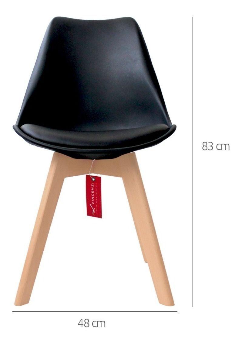 Silla Eames Con Cojín París Negra-1