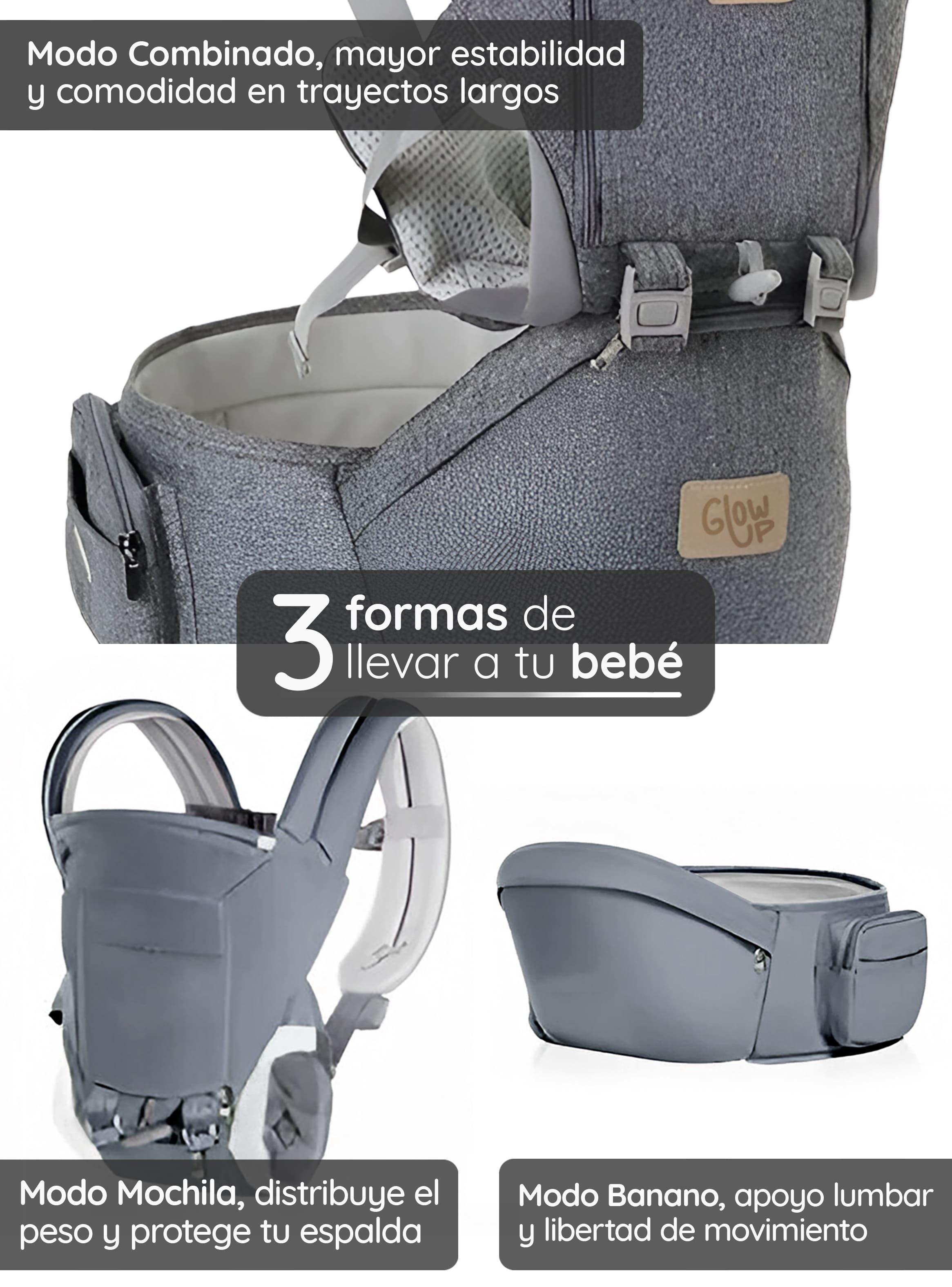 Mochila Portabebé Ergonómico Multifuncional 6en1 Glowup-4