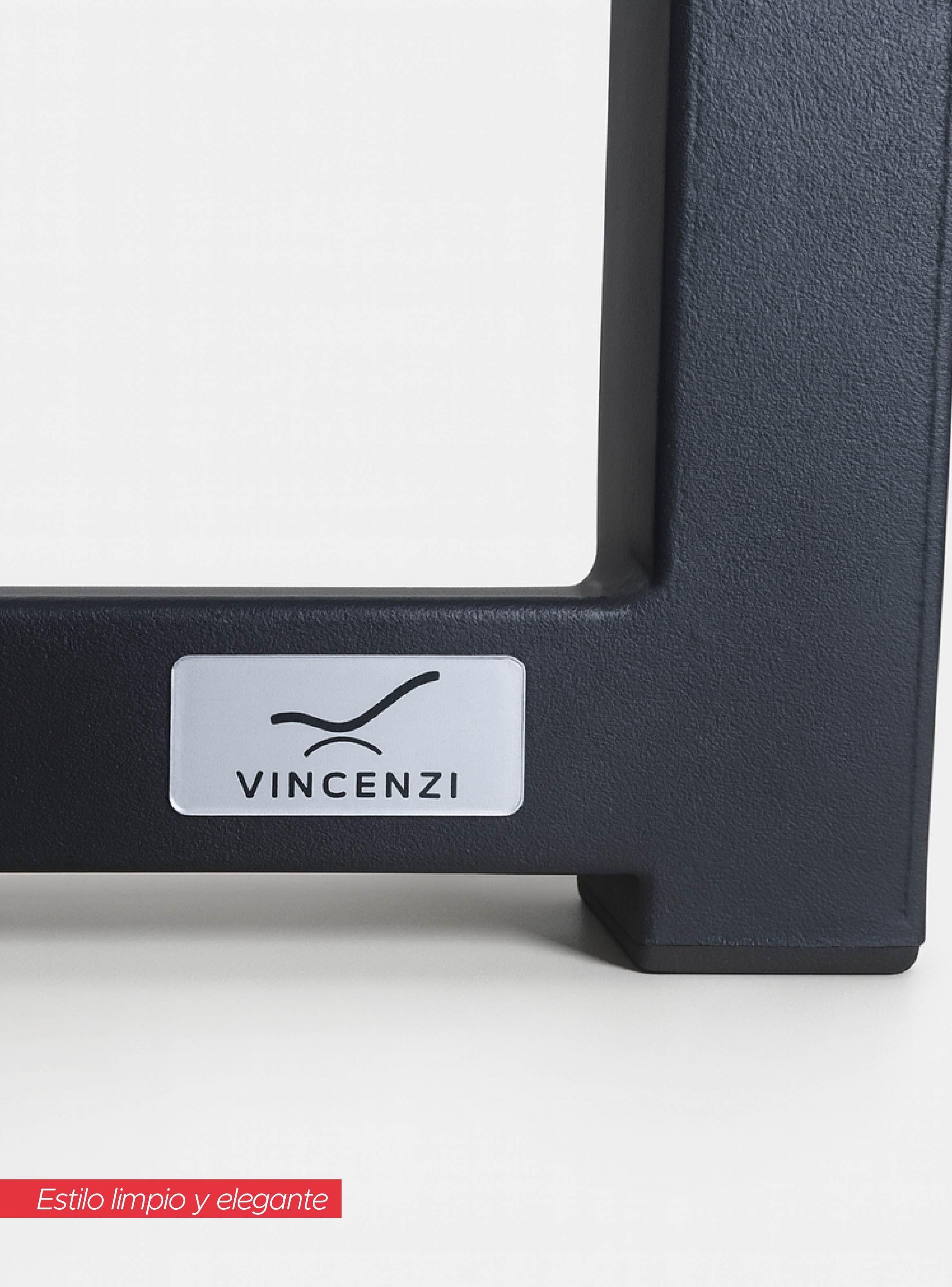 Base para Cama Europea de Acero Negro 105x190 cm Zen 1,5 Pza Vincenzi-2