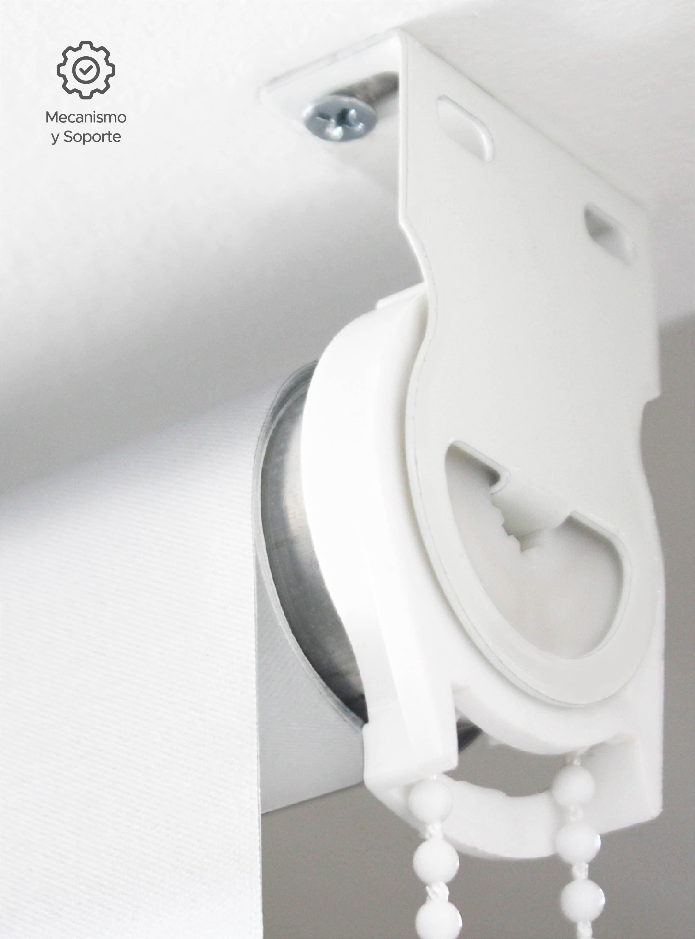 Cortina Roller Blackout Blanca 160x230cm-3