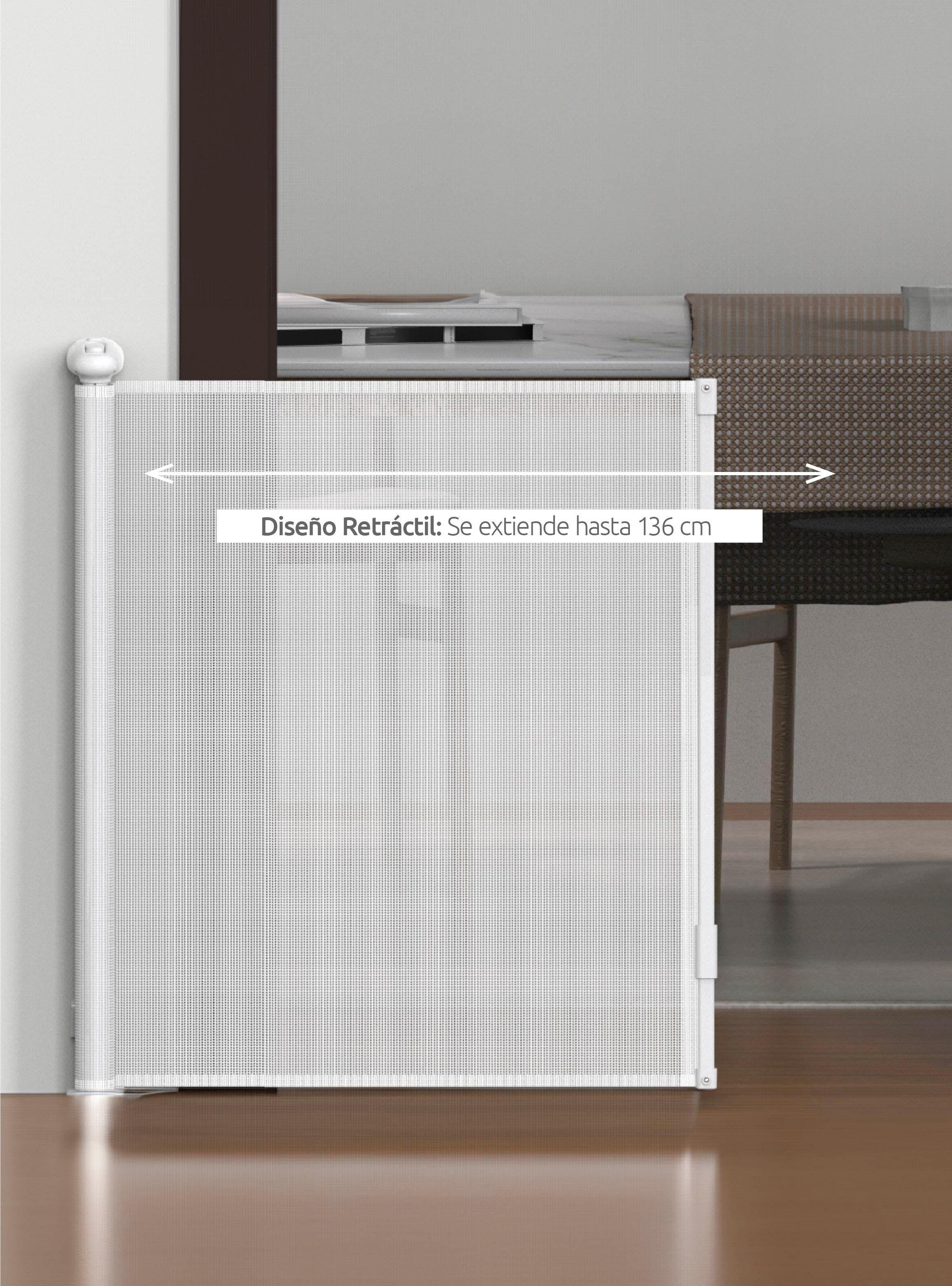 Reja de Seguridad Retráctil Para Bebes hasta 136 cm-6