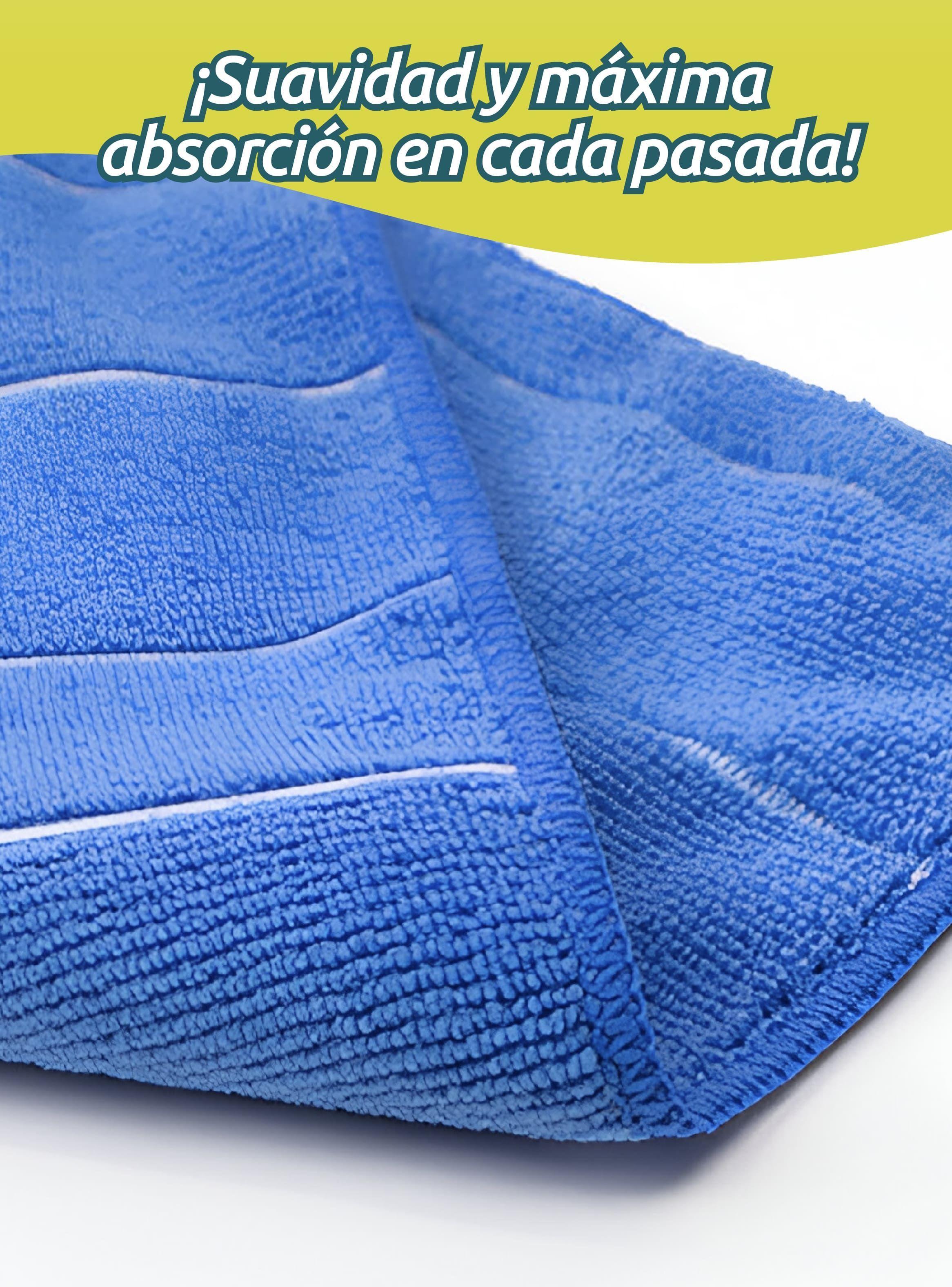 Pack De 12 Paños De Cocina 60x40 Cm Microfibra Azul Y Blanco-4