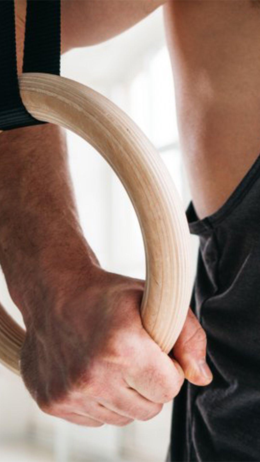 Anillas Olímpicas de Madera Fitness Calistenia-2