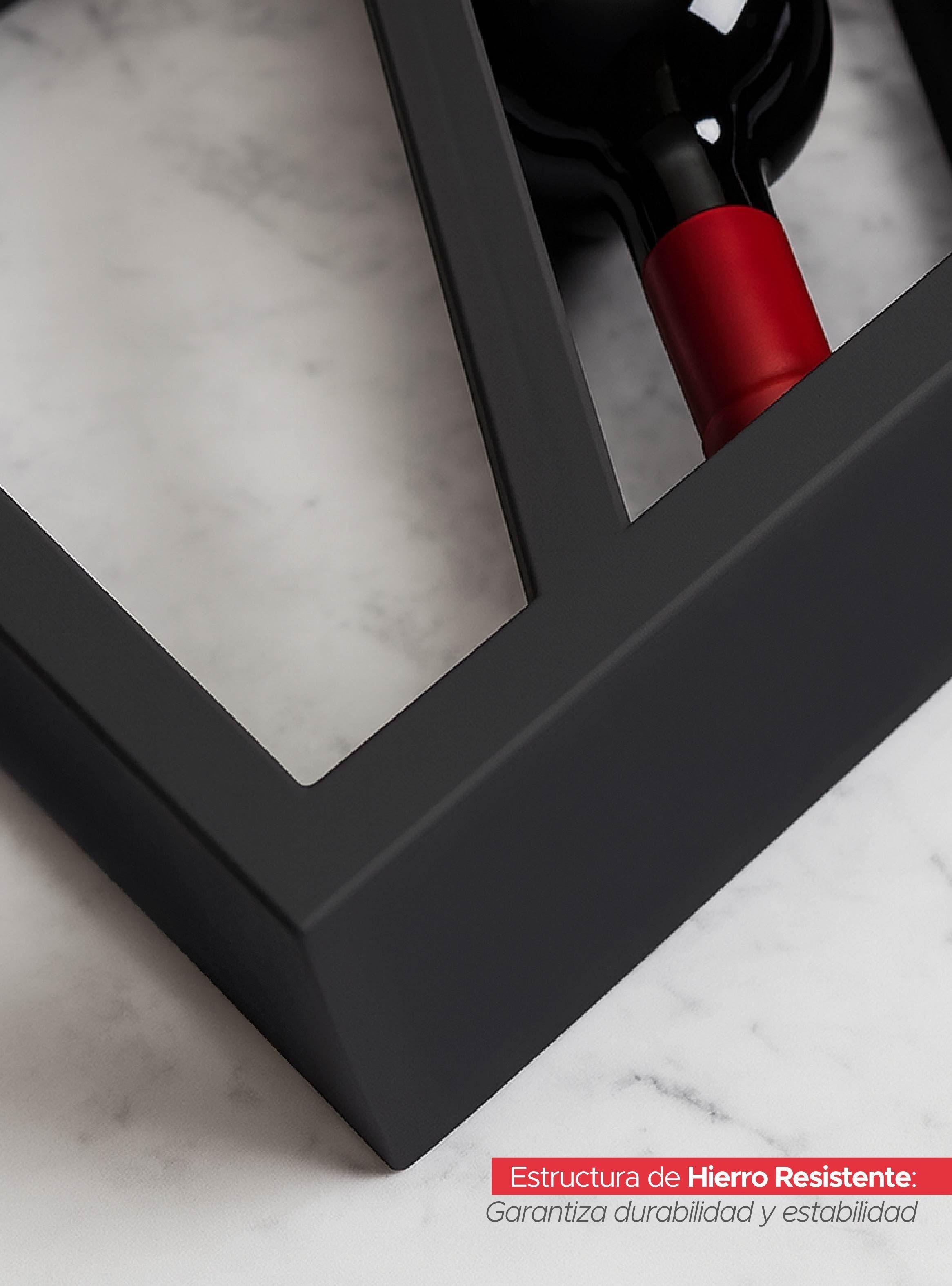 Soporte Lateral Para Botellas Vinos De Hierro Alta Calidad-2