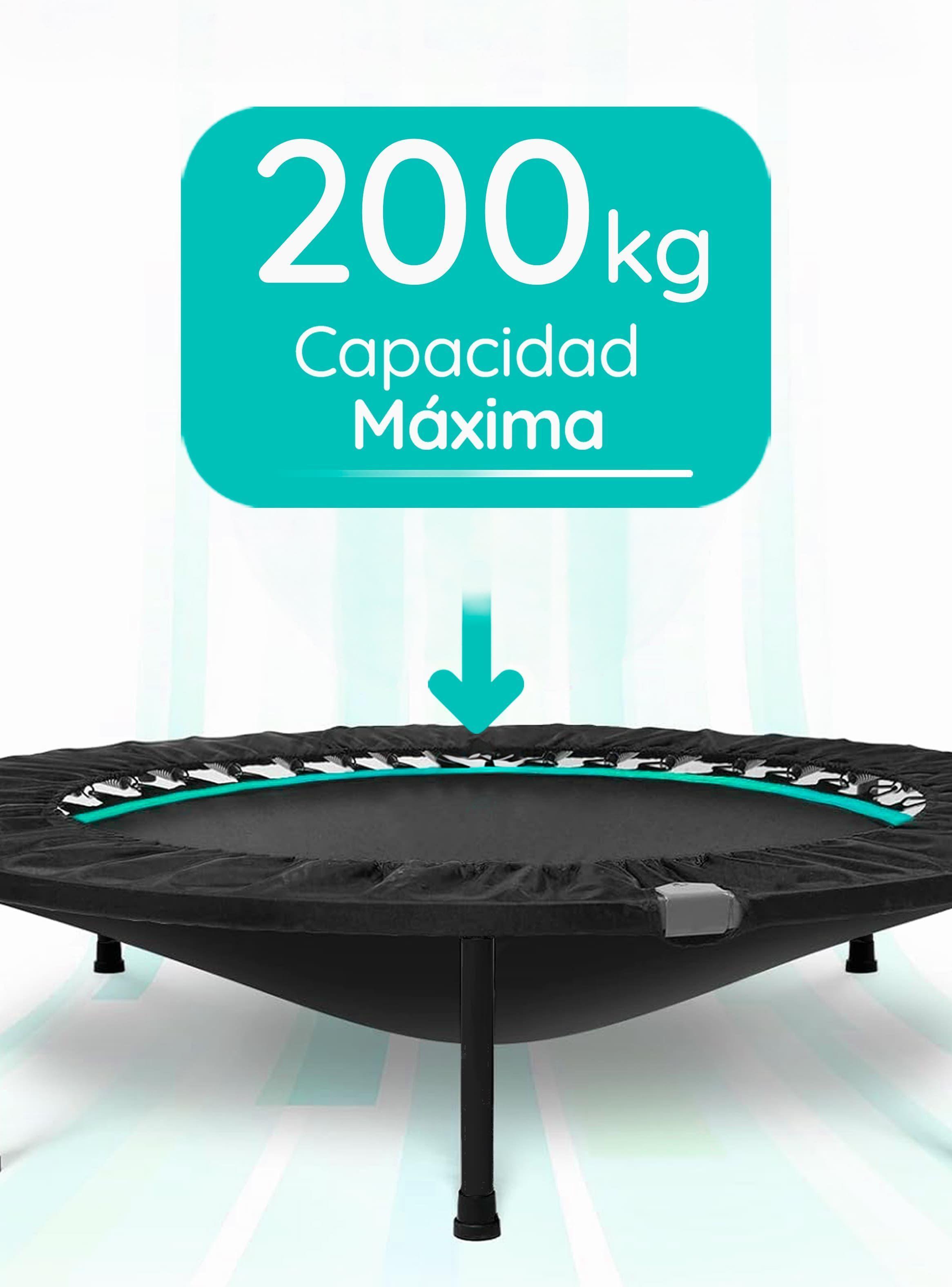 Mini Trampolín 4 Ft 1.2 mt Aeróbico Fitness Yoga y Juegos GlowUp-6