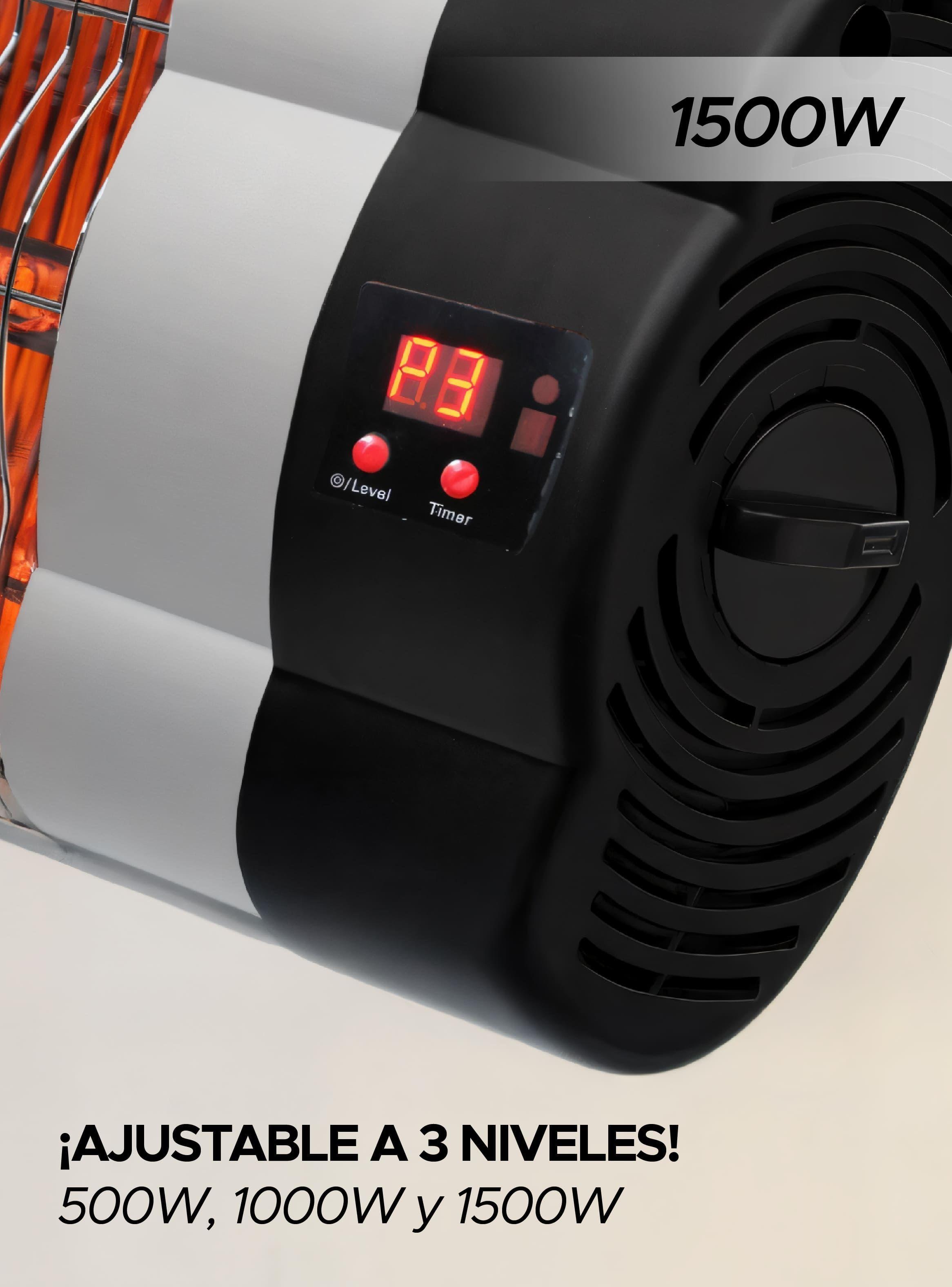 Accesorio Pérgola Calefactor De Terraza 1500w Vincenzi Negro-2