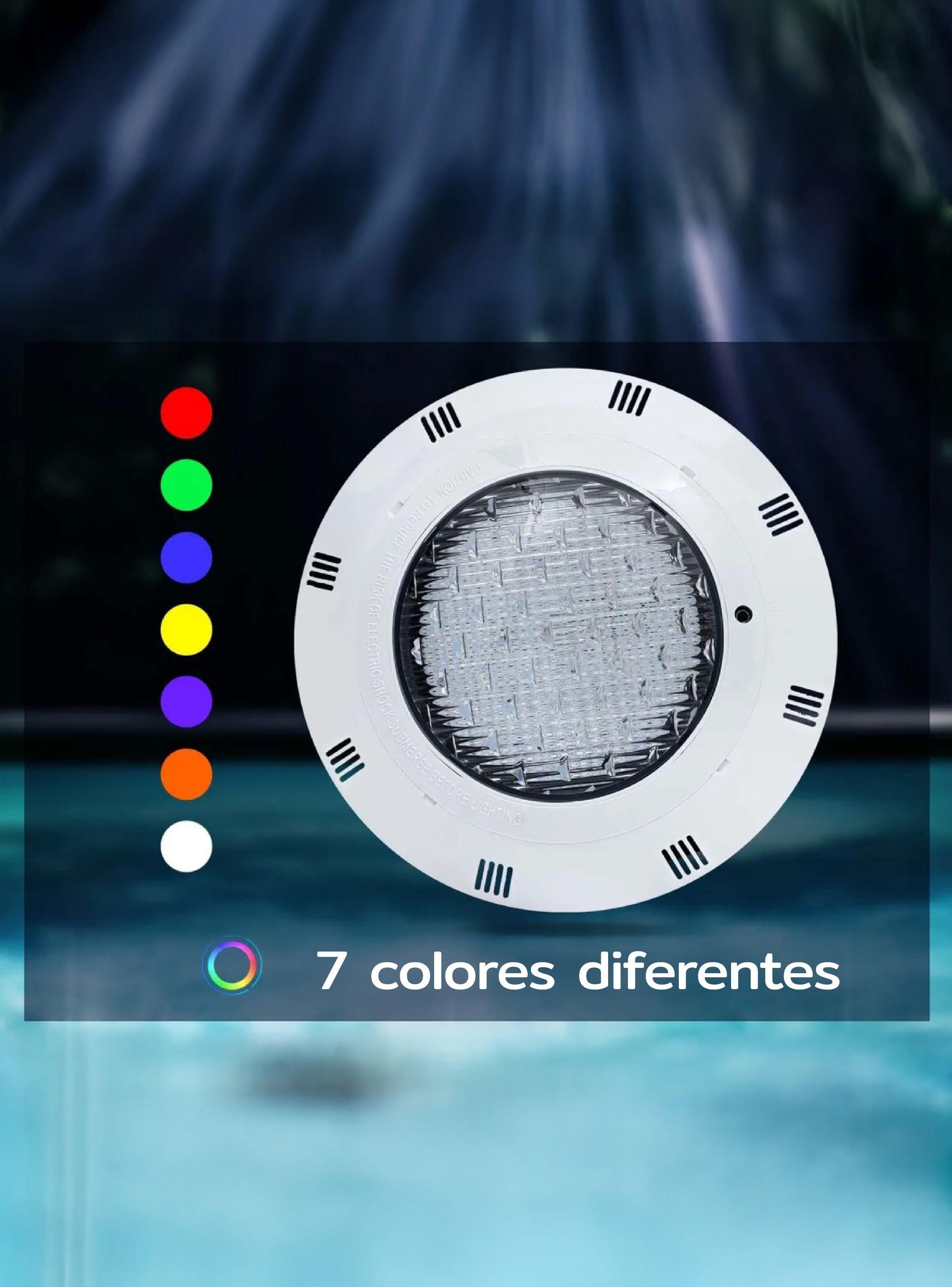 Foco Led Piscina 12w 7 Colores Con Control Remoto Homeclaf-3