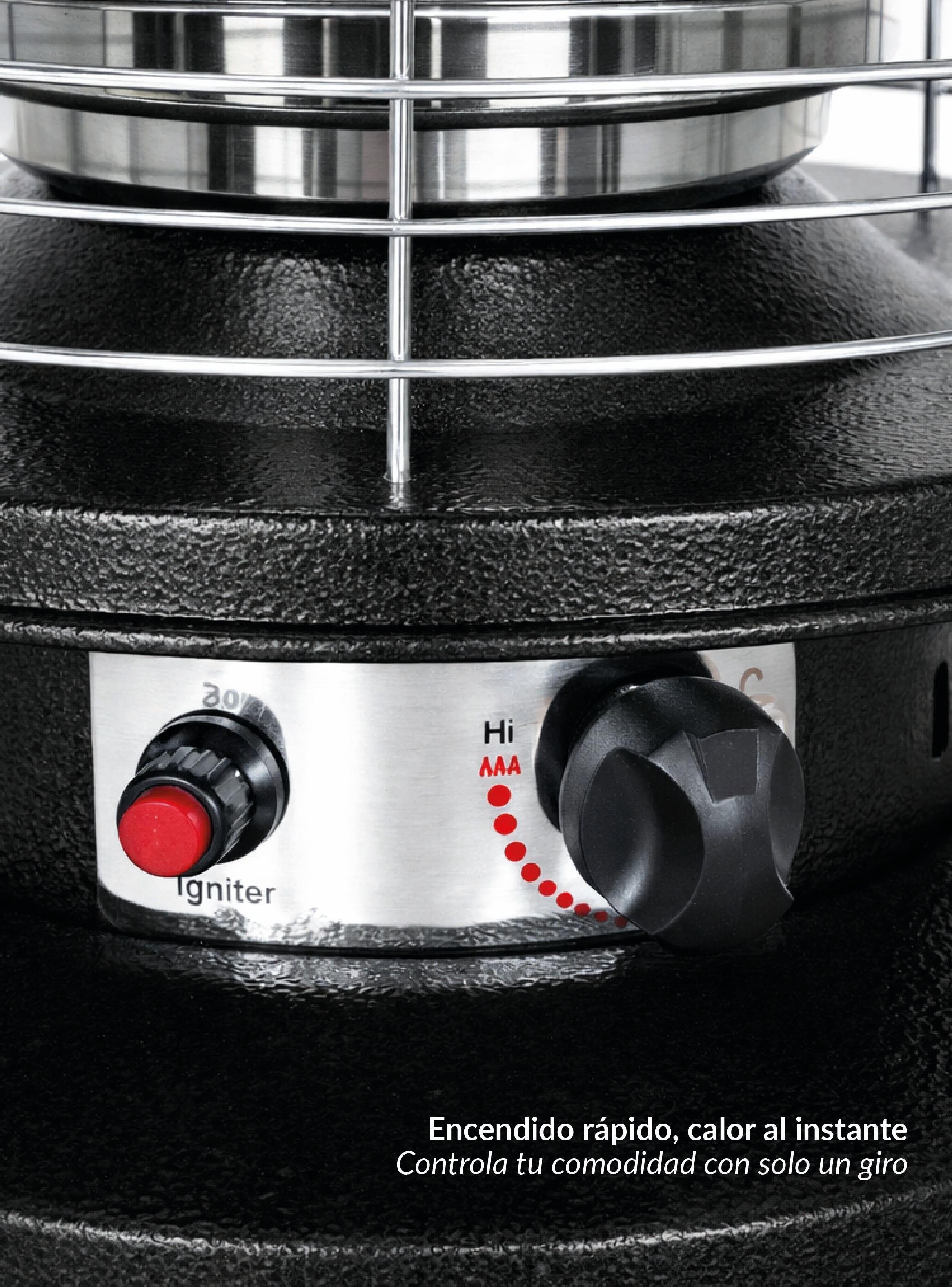 Estufa De Patio Baja Negra a Gas de 11kg Terrazas Interior Exterior Bfresh-7