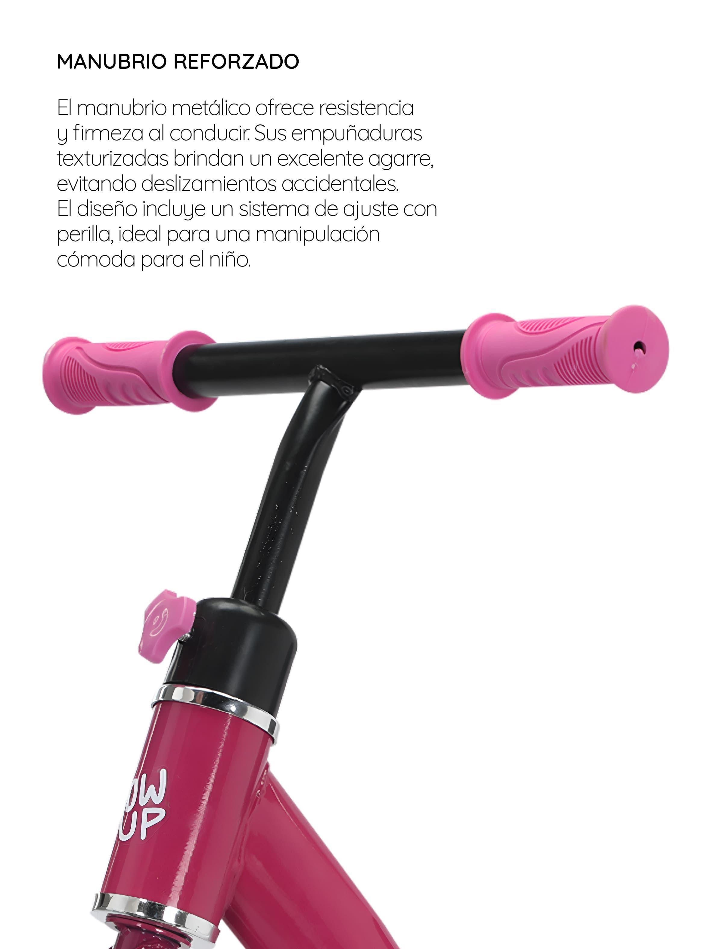 Bicicleta Aprendizaje De Equilibrio Infantil Miki Rosada Glowup-2