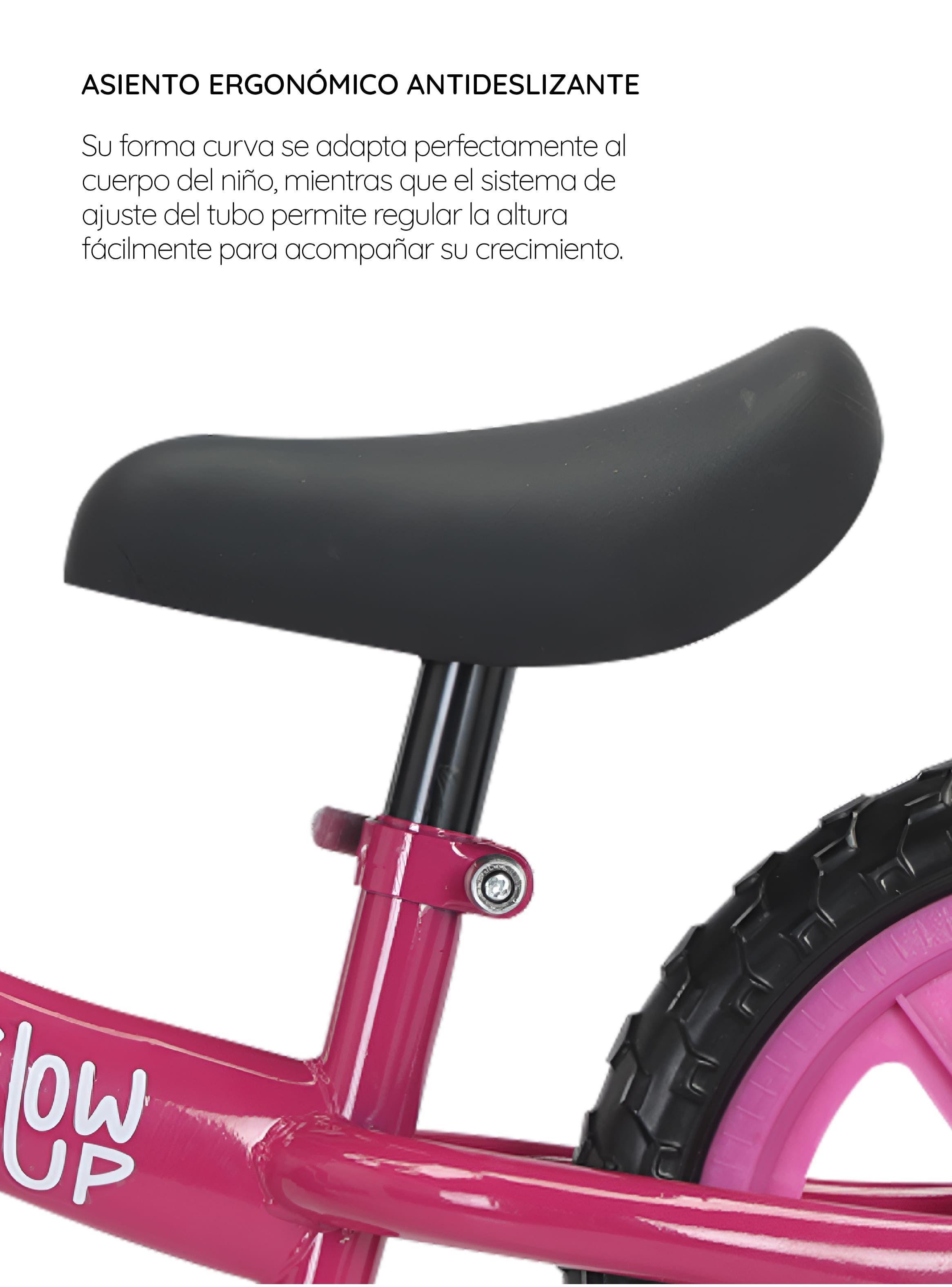 Bicicleta Aprendizaje De Equilibrio Infantil Miki Rosada Glowup-3