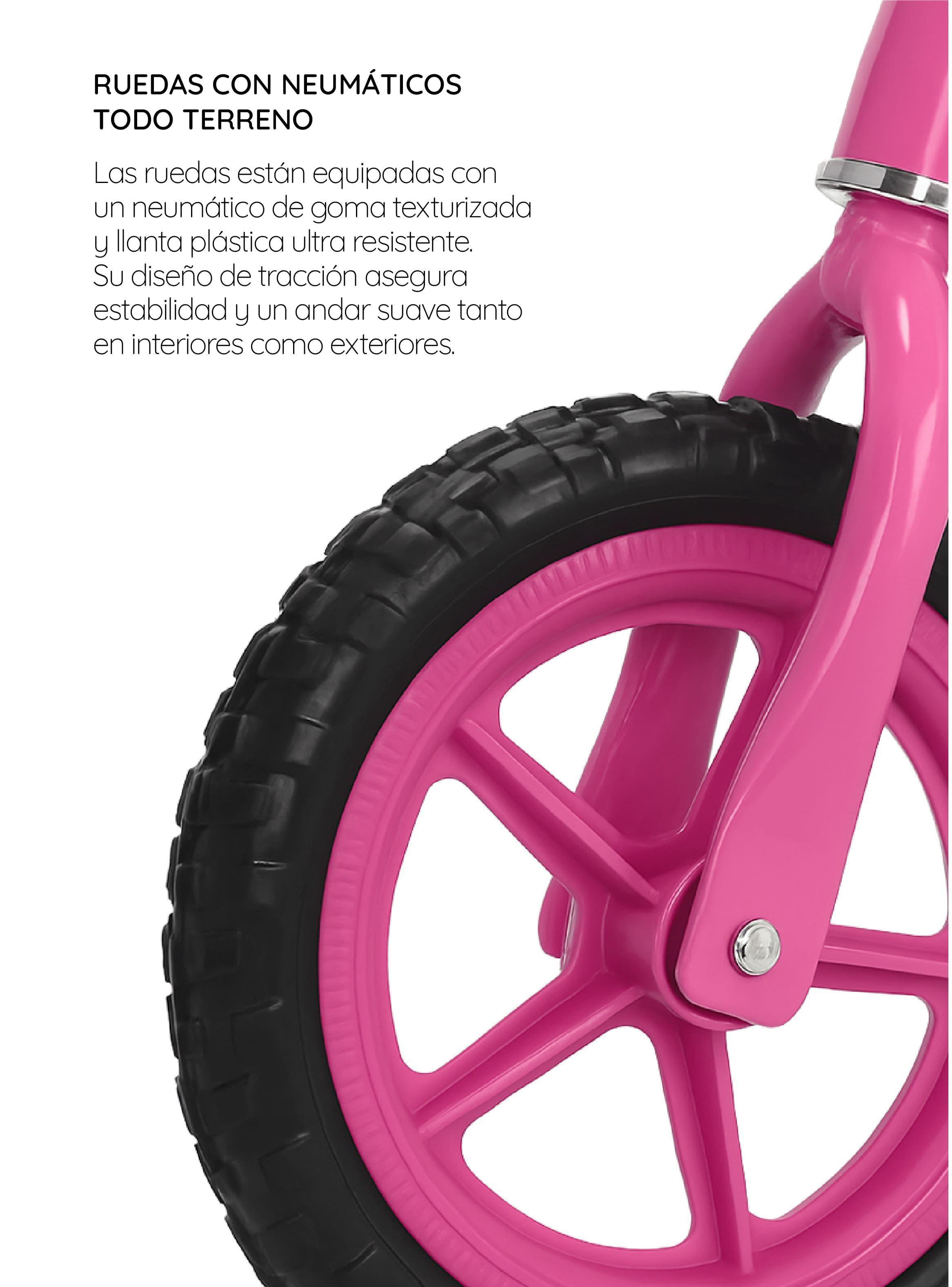 Bicicleta Aprendizaje De Equilibrio Infantil Miki Rosada Glowup-4