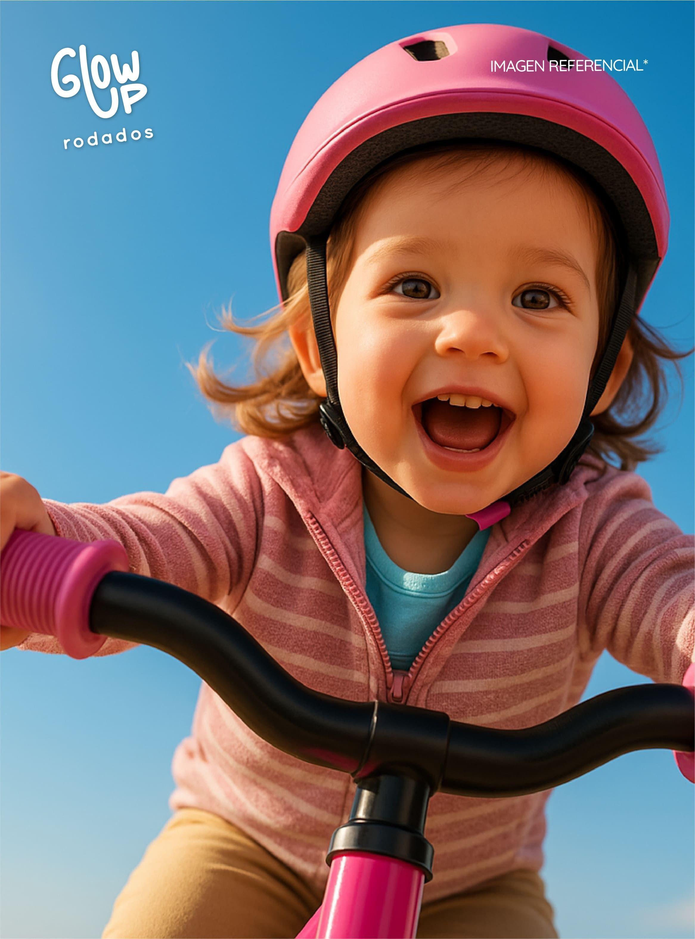 Bicicleta Aprendizaje De Equilibrio Infantil Miki Rosada Glowup-5