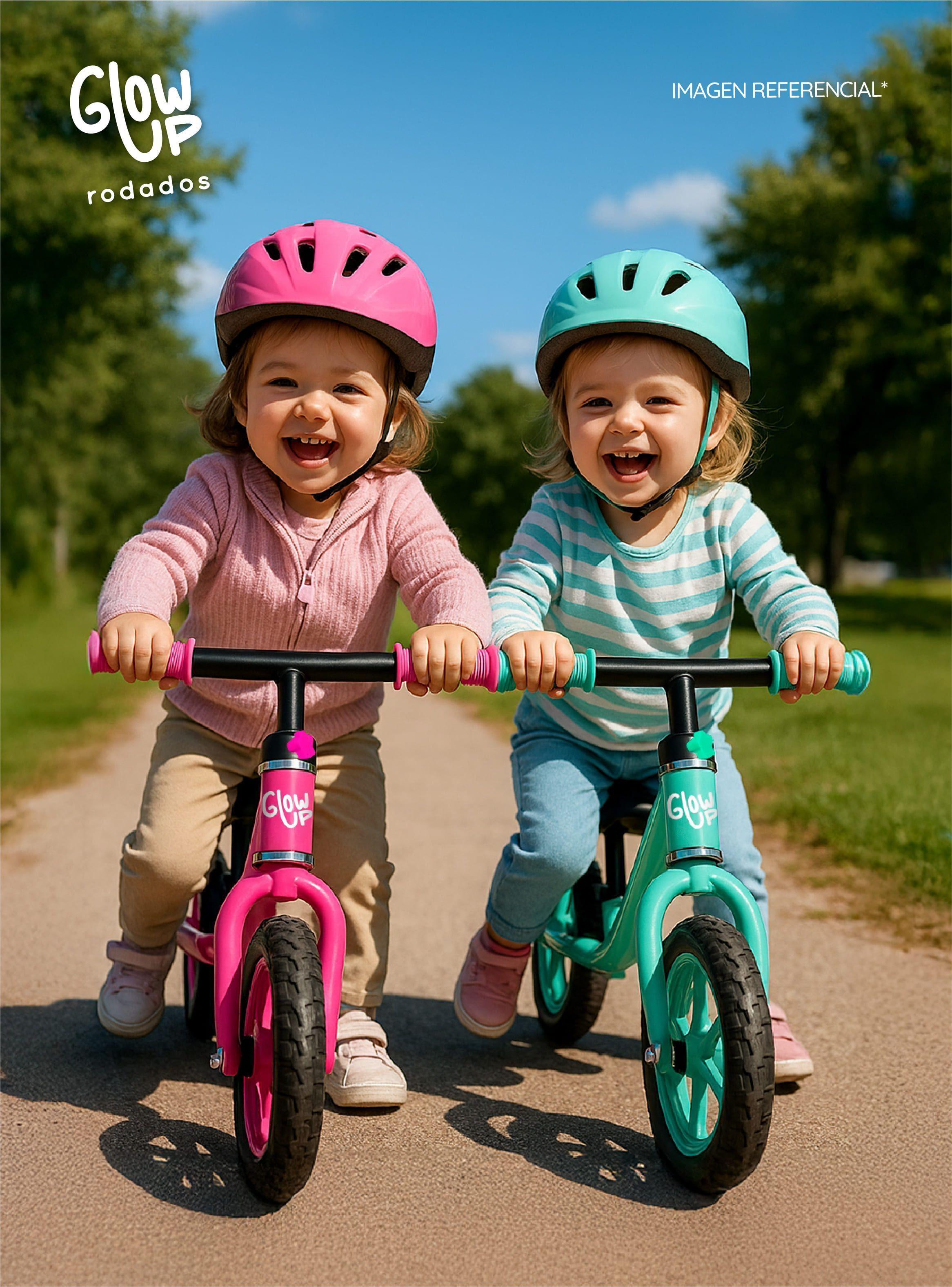 Bicicleta Aprendizaje De Equilibrio Infantil Miki Rosada Glowup-7