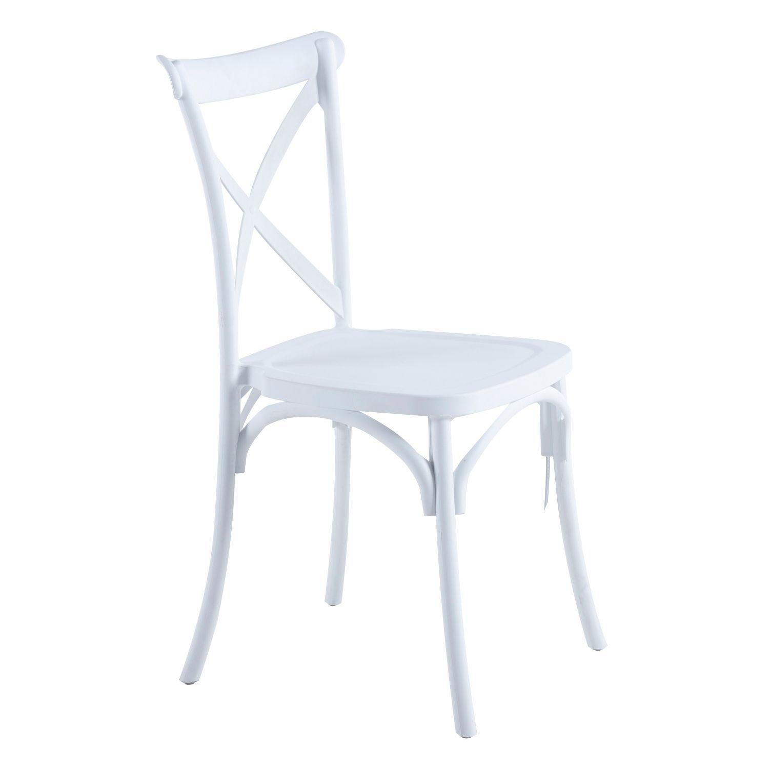 Pack 4 Sillas Crossback Blanca-5