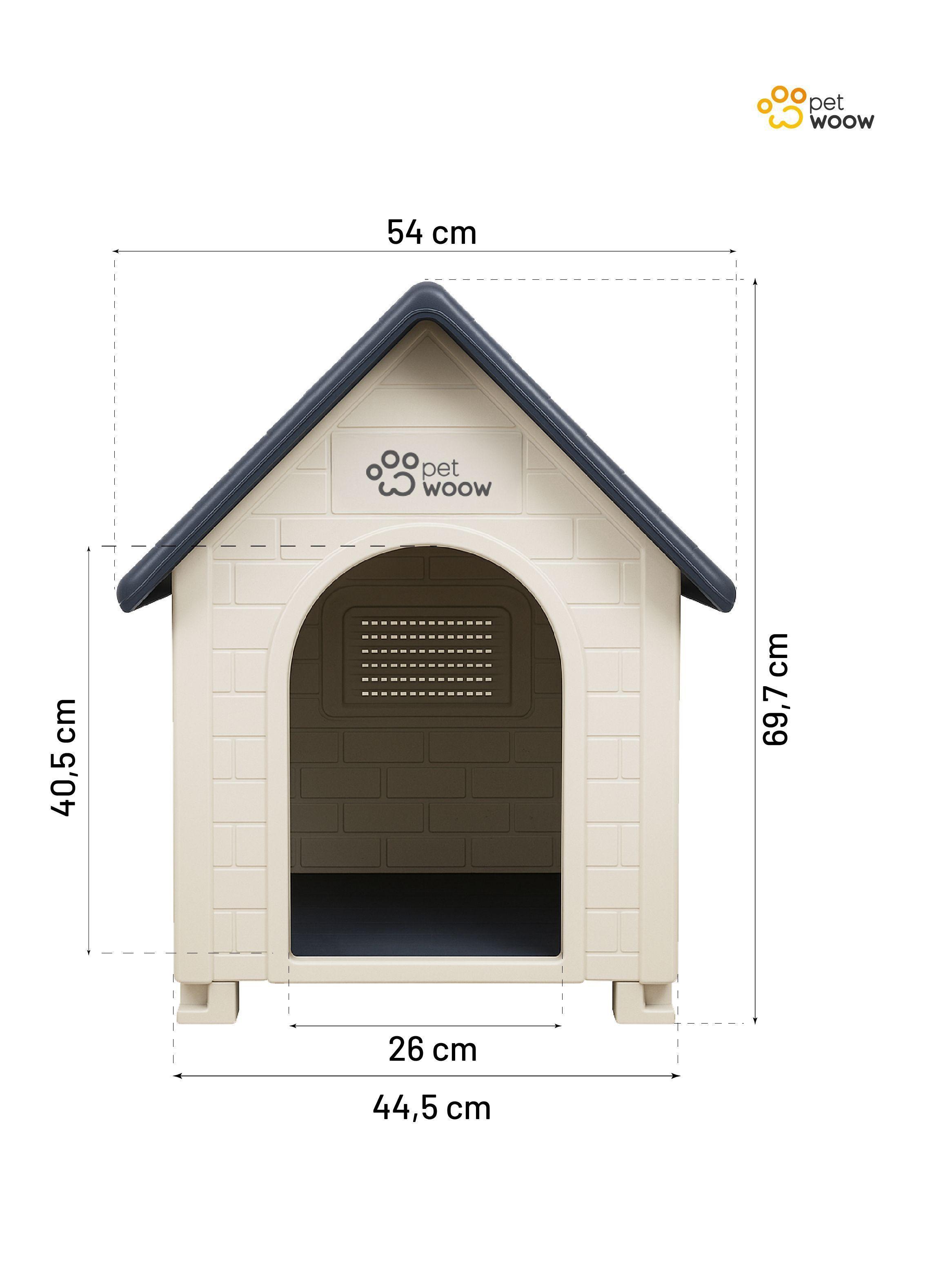 Casa Para Perros Mascota 82 x 54 x 69.7 cm Duke Gris Petwoow-2