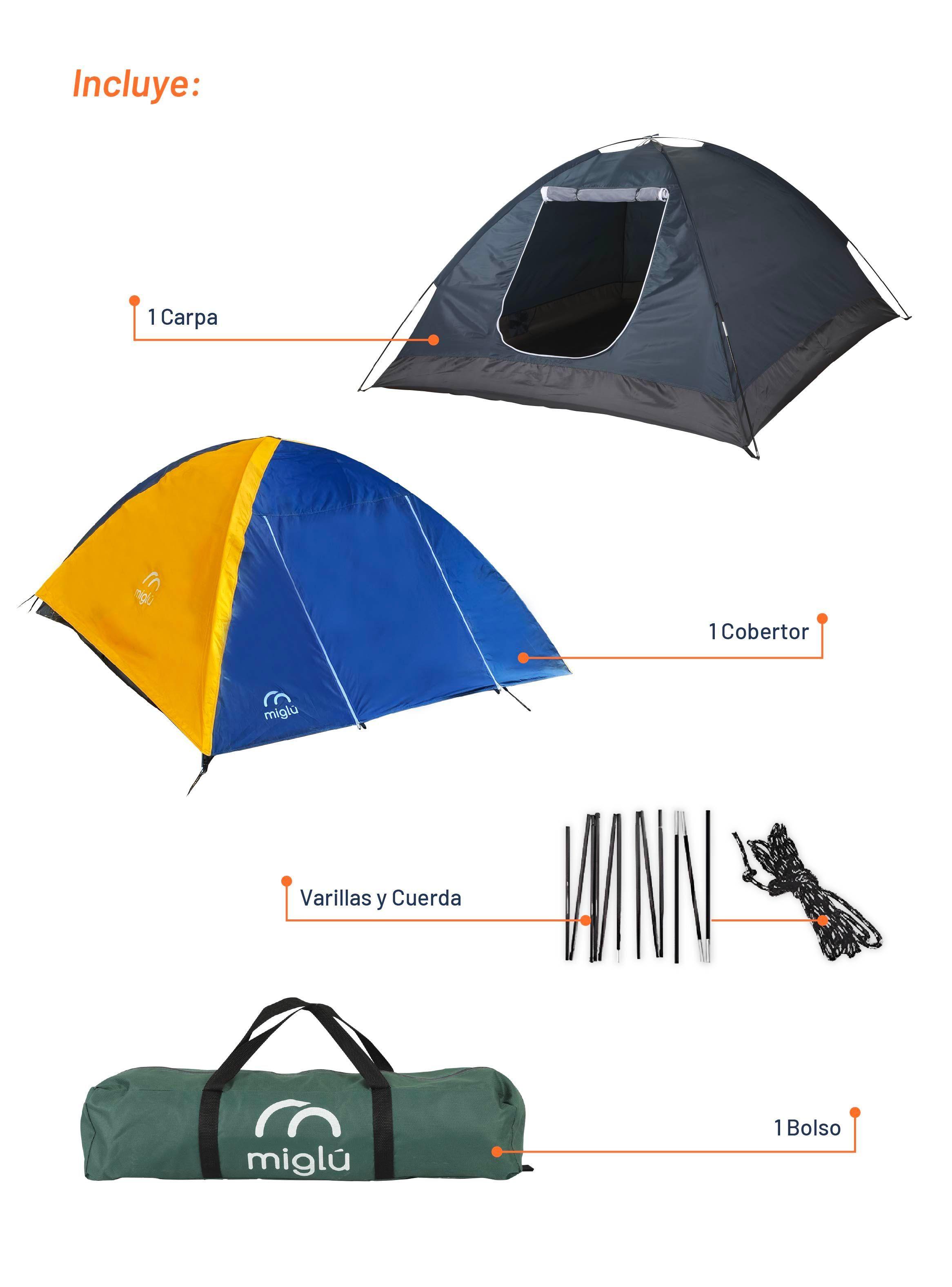 Carpa Camping Miglu Para 4 personas Outdoor-2