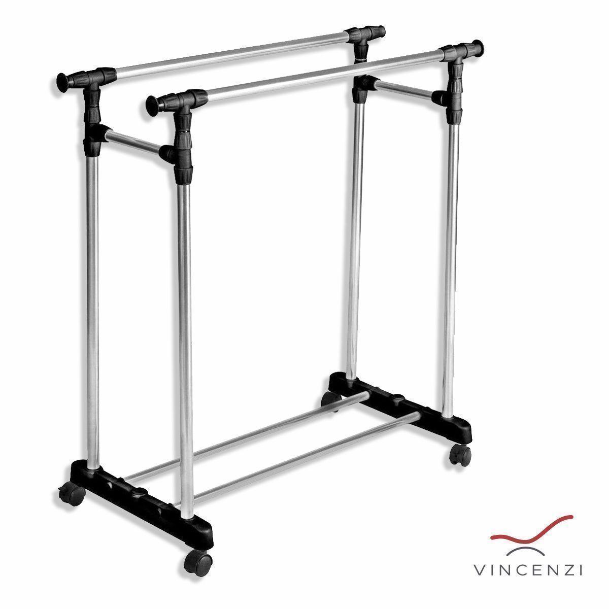 Perchero Colgador de Ropa Doble Metálico-3