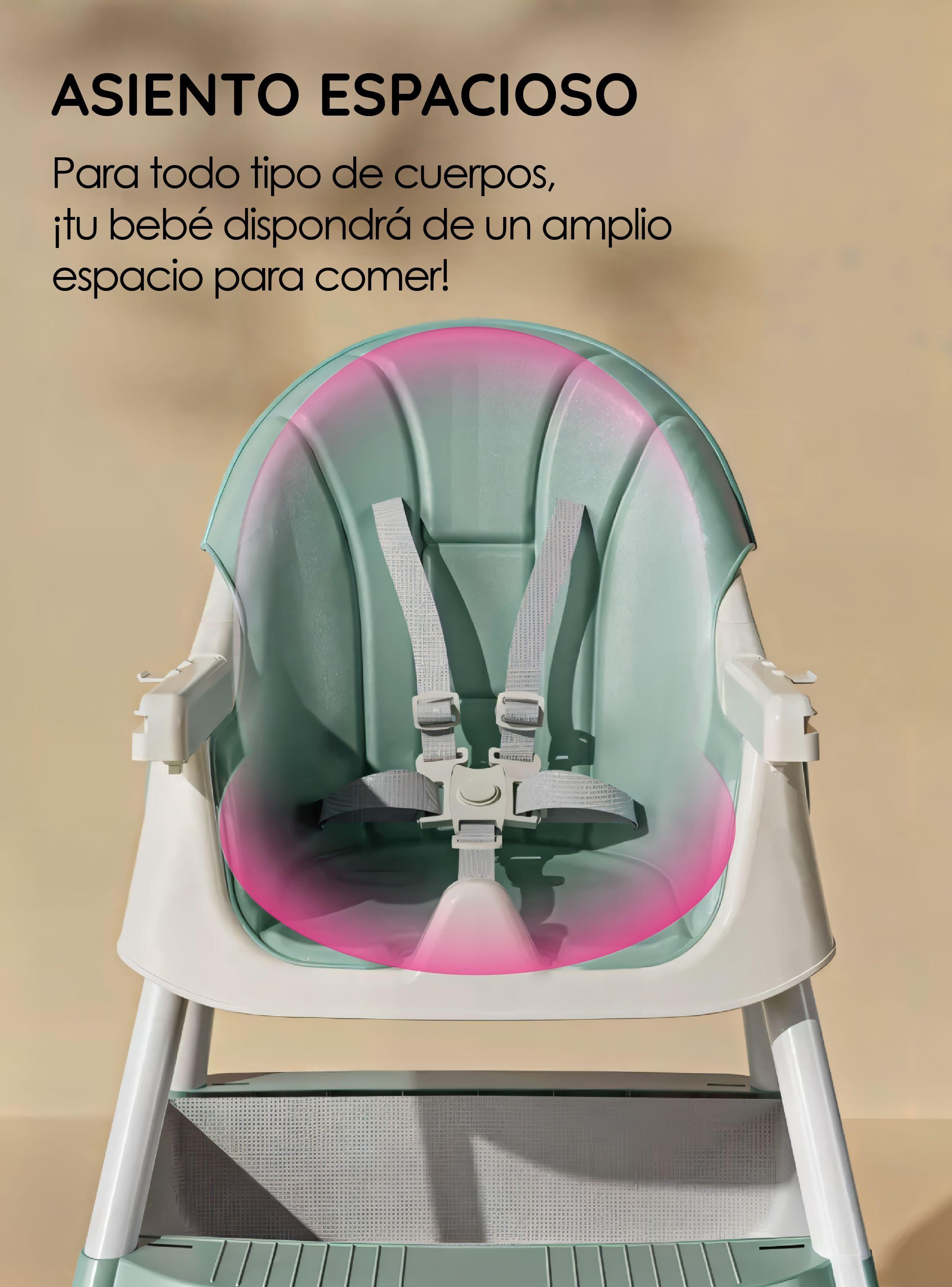 Silla Bebé alta para comer 2 en 1 Ajustable portátil GlowUp-6