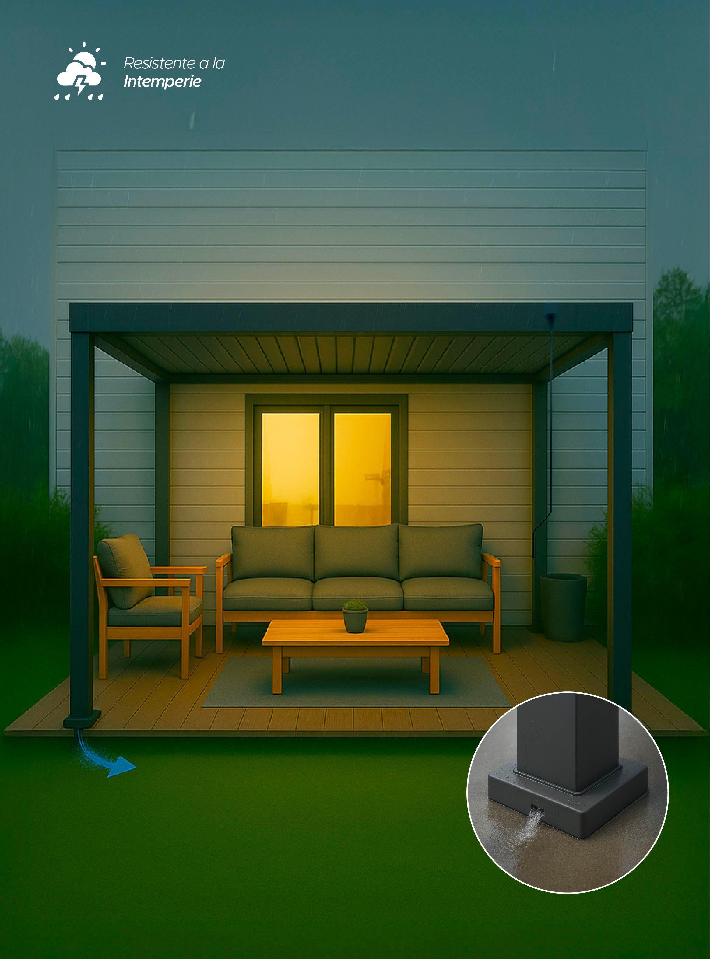 Pérgola Bioclimática 3x3mts Arcadia Vincenzi-3