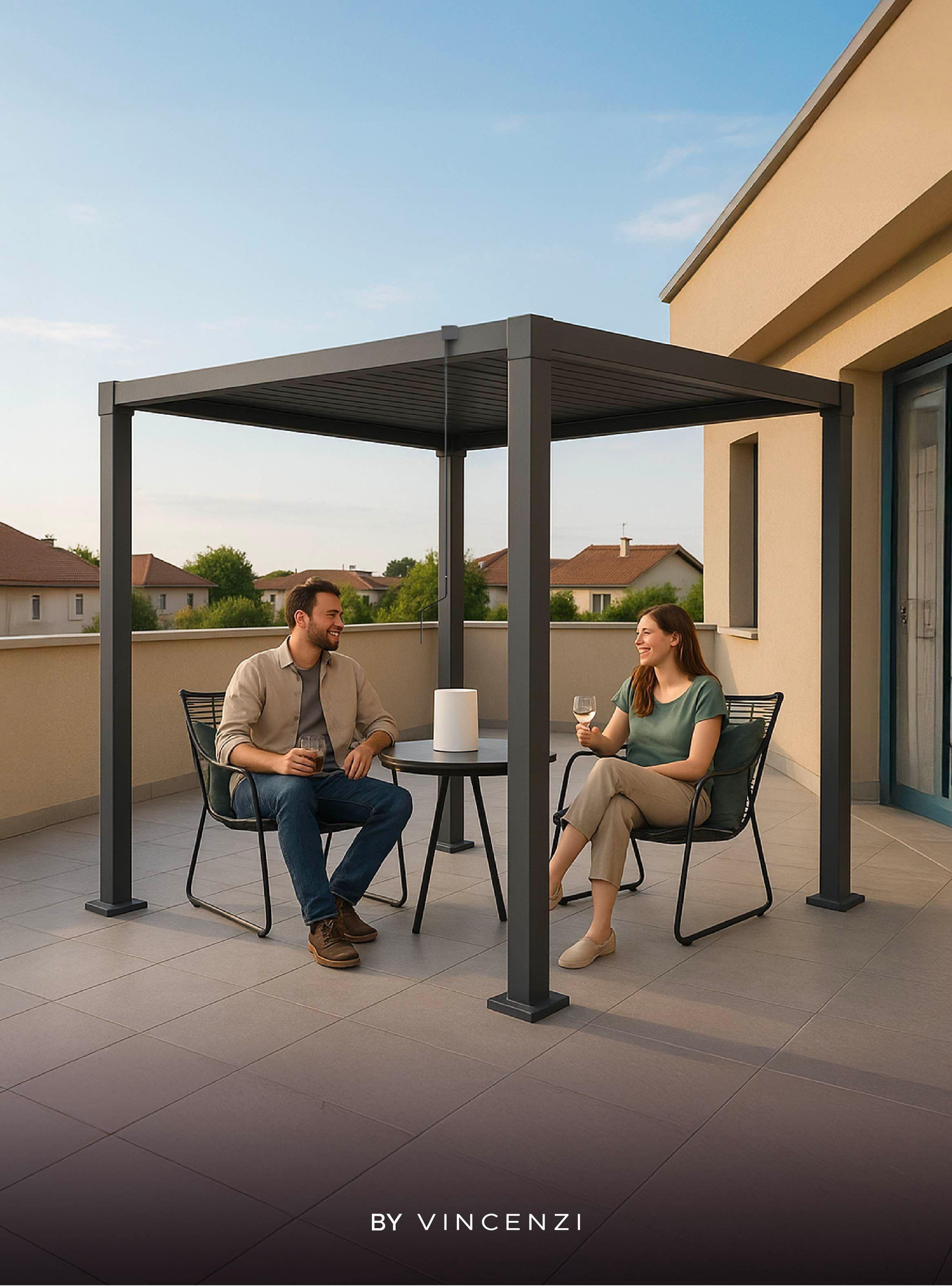Pérgola Bioclimática 3x3mts Arcadia Vincenzi-6