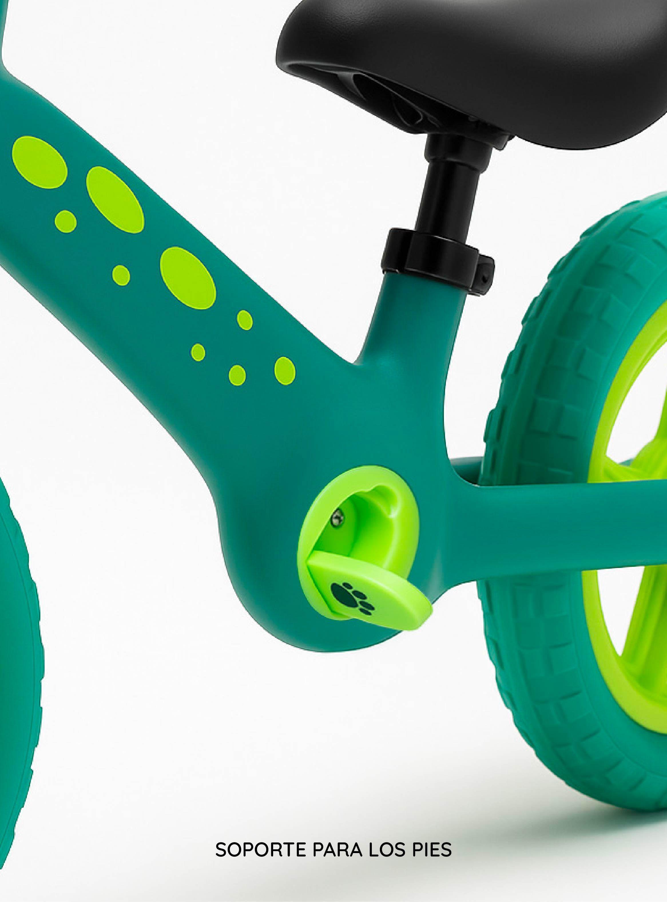 Bicicleta De Equilibrio Infantil Shgat Dino Verde Glowup-4