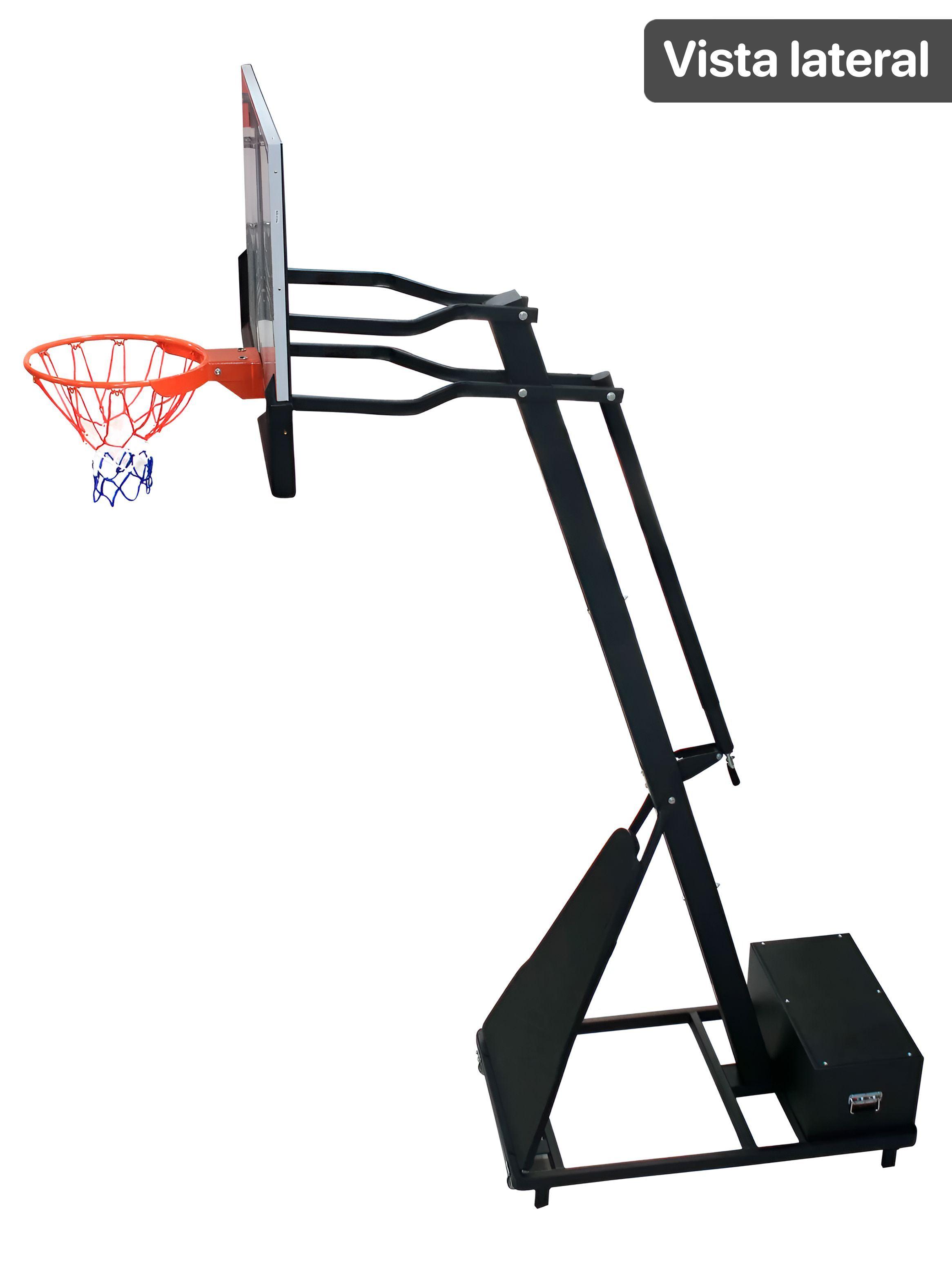 Aro De Basketball Plataforma Slating Pole Profesional Kfit-3