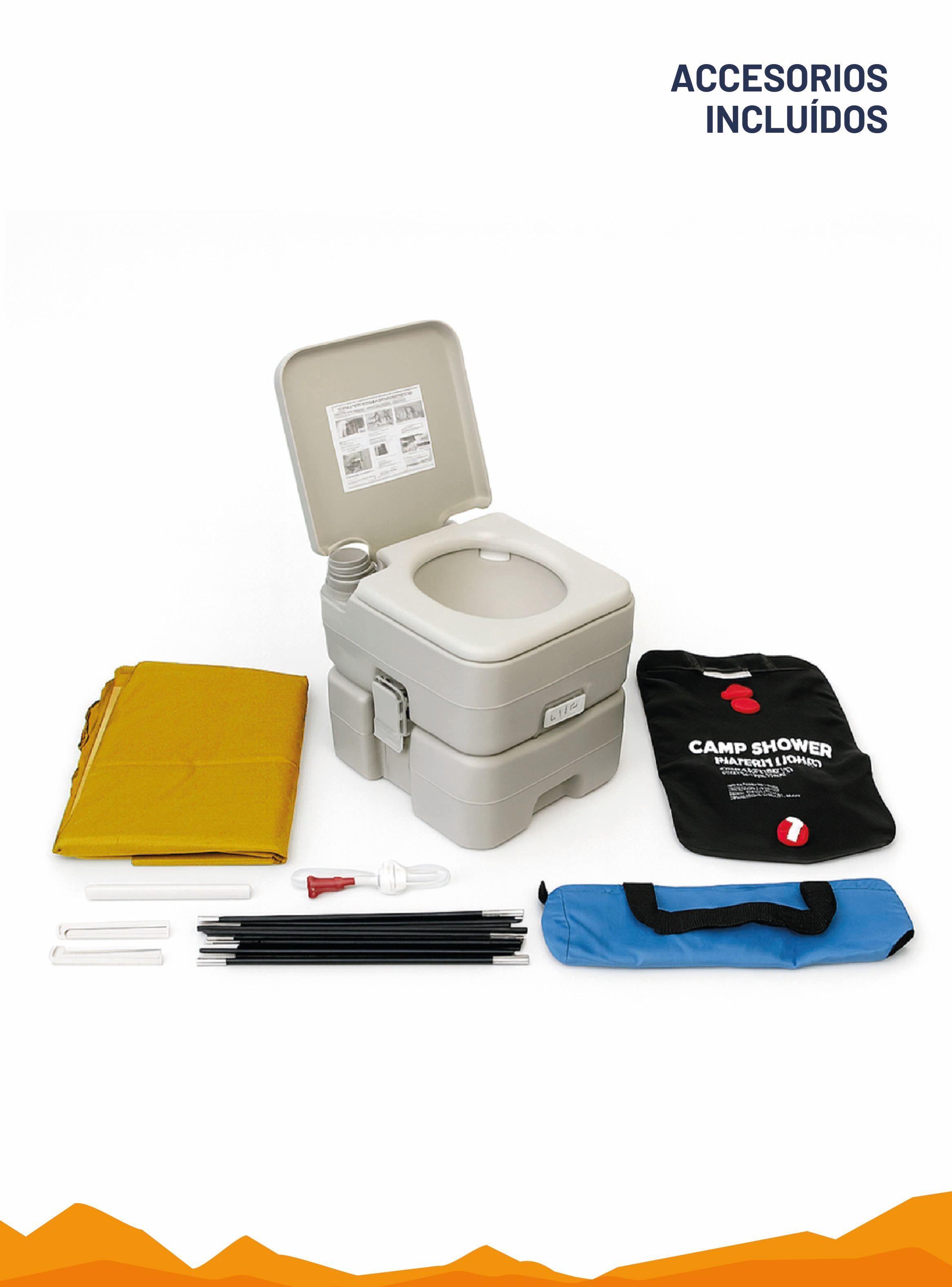 Carpa Portátil y Baño para Camping Miglú con Ducha Solar 20 lts-2