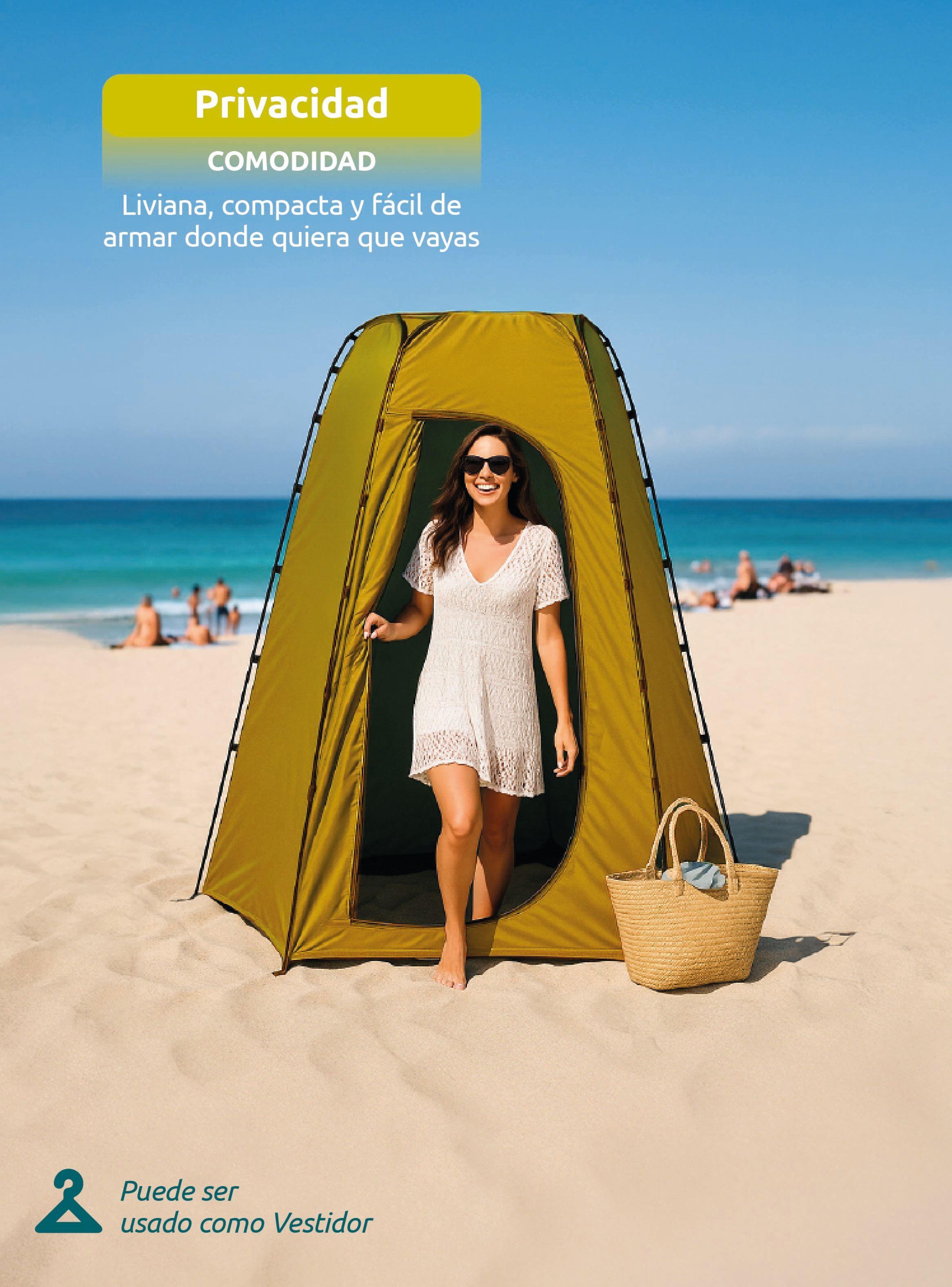 Carpa Portátil y Baño para Camping Miglú con Ducha Solar 20 lts-6