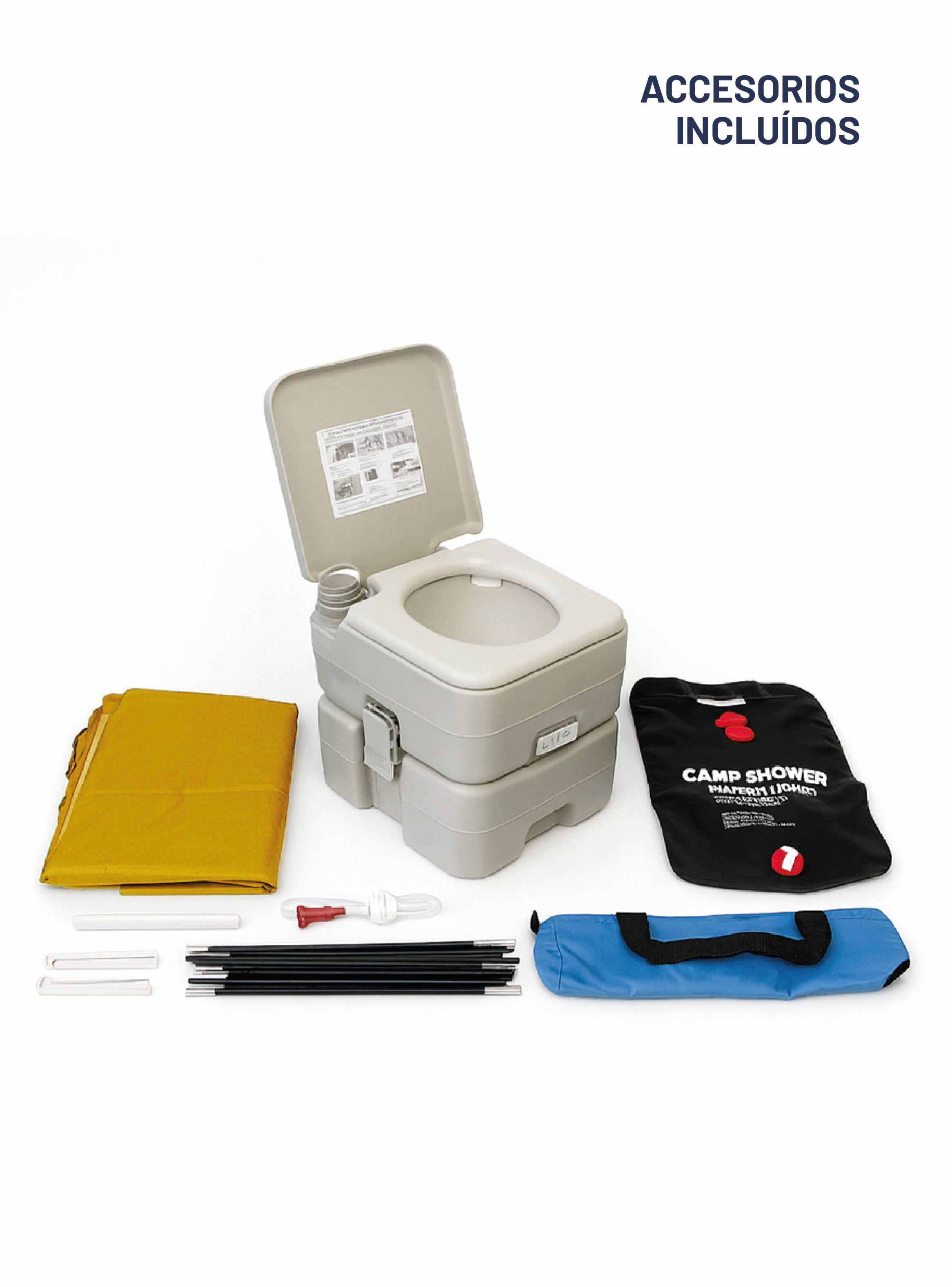 Carpa Portátil y Baño para Camping Miglú con Ducha Solar 20 lts-7