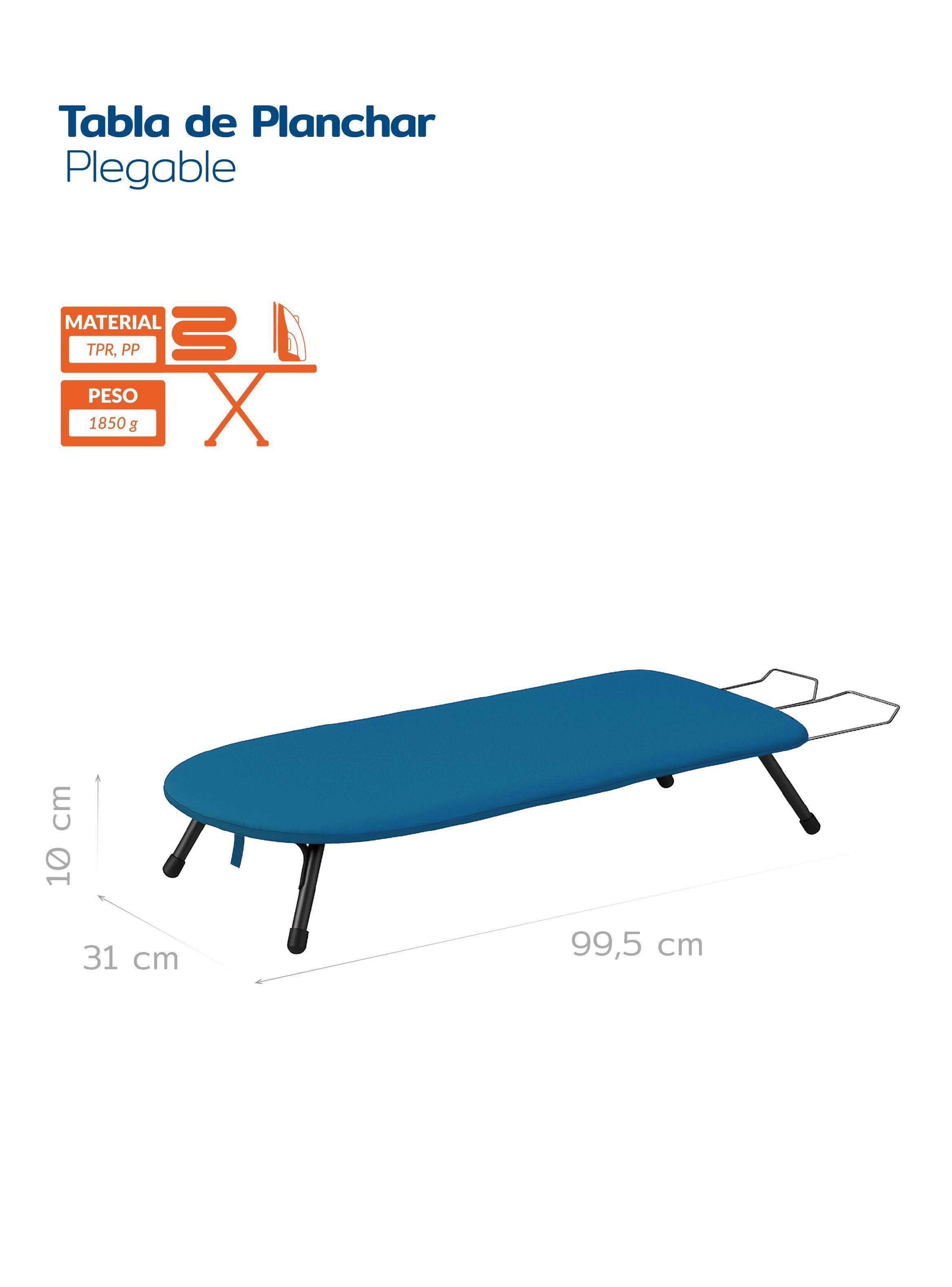 Tabla de planchar de mesa plegable comparta y portátil Negro Homeclaf-4