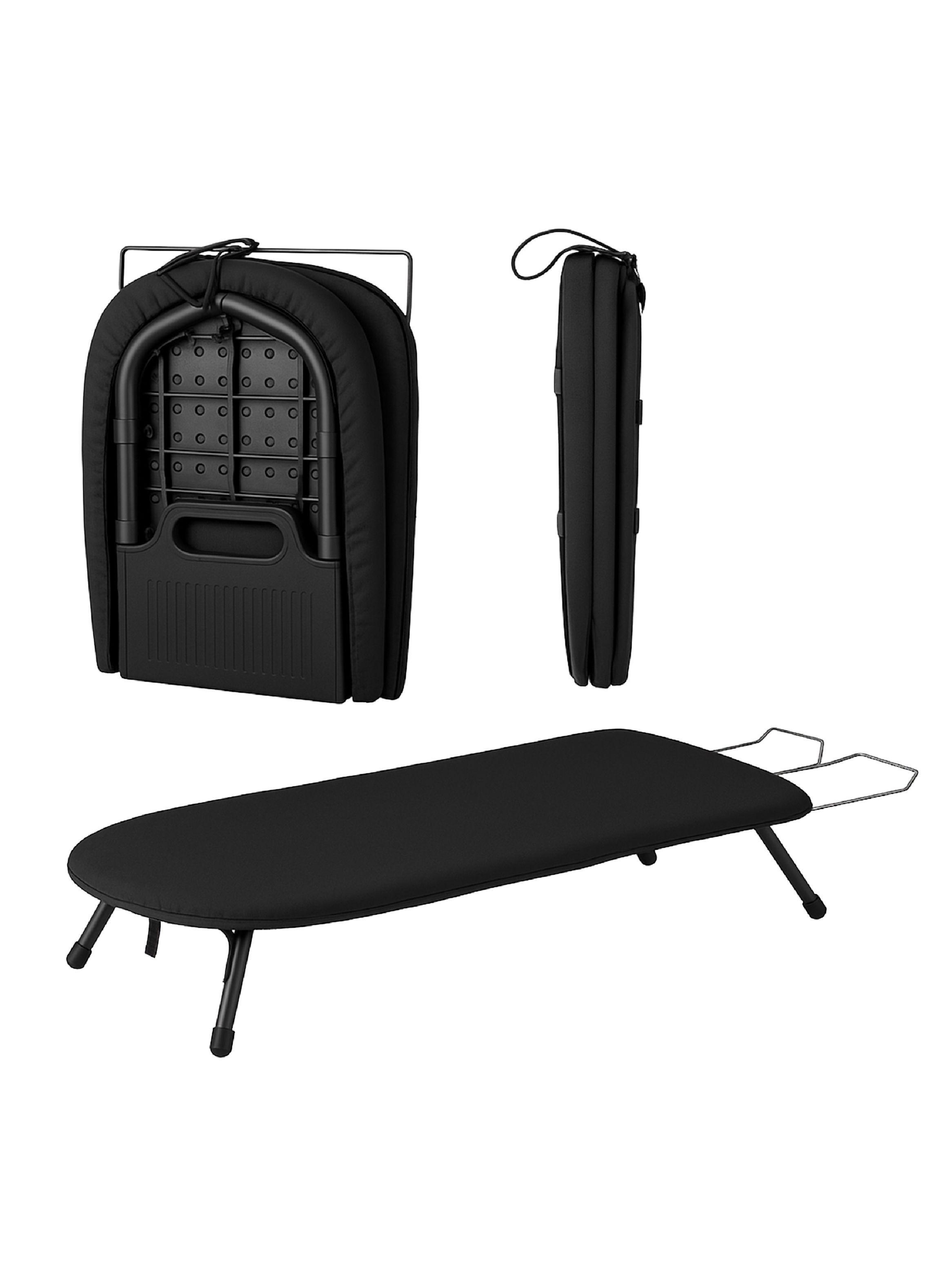 Tabla de planchar de mesa plegable comparta y portátil Negro Homeclaf-0